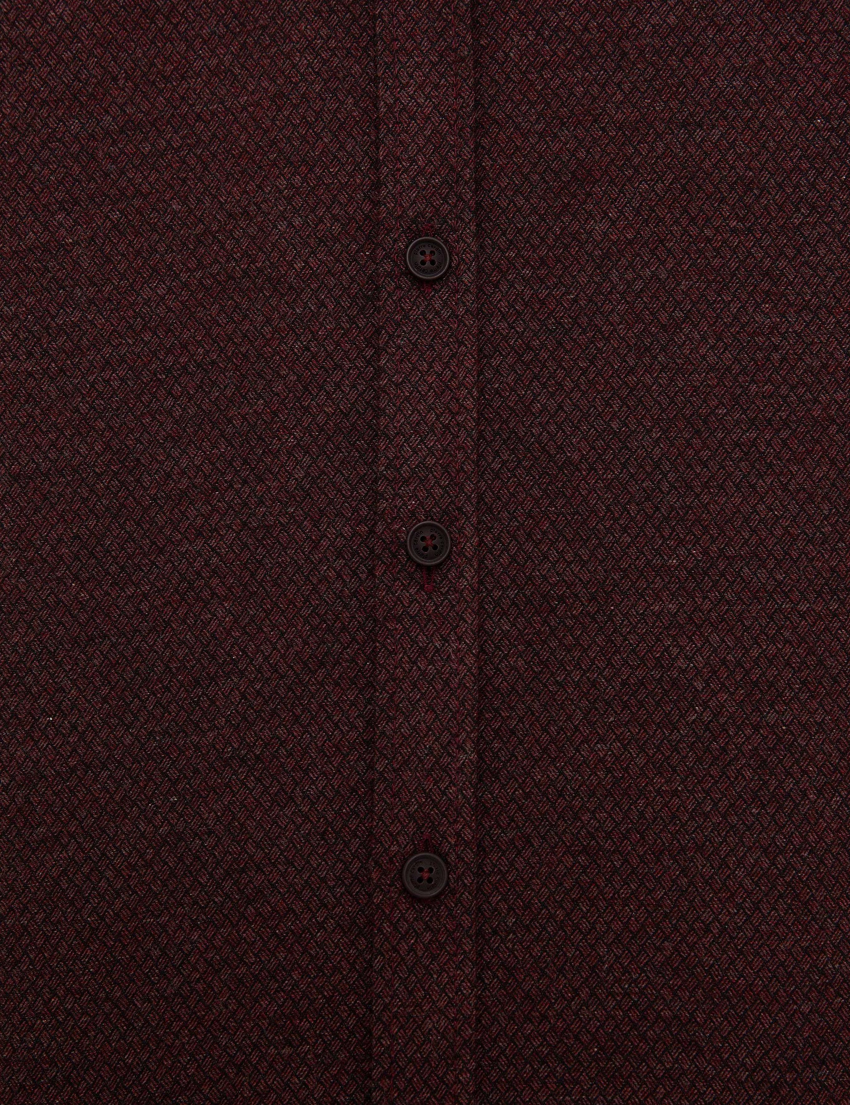 Bordo Slim Fit Gömlek