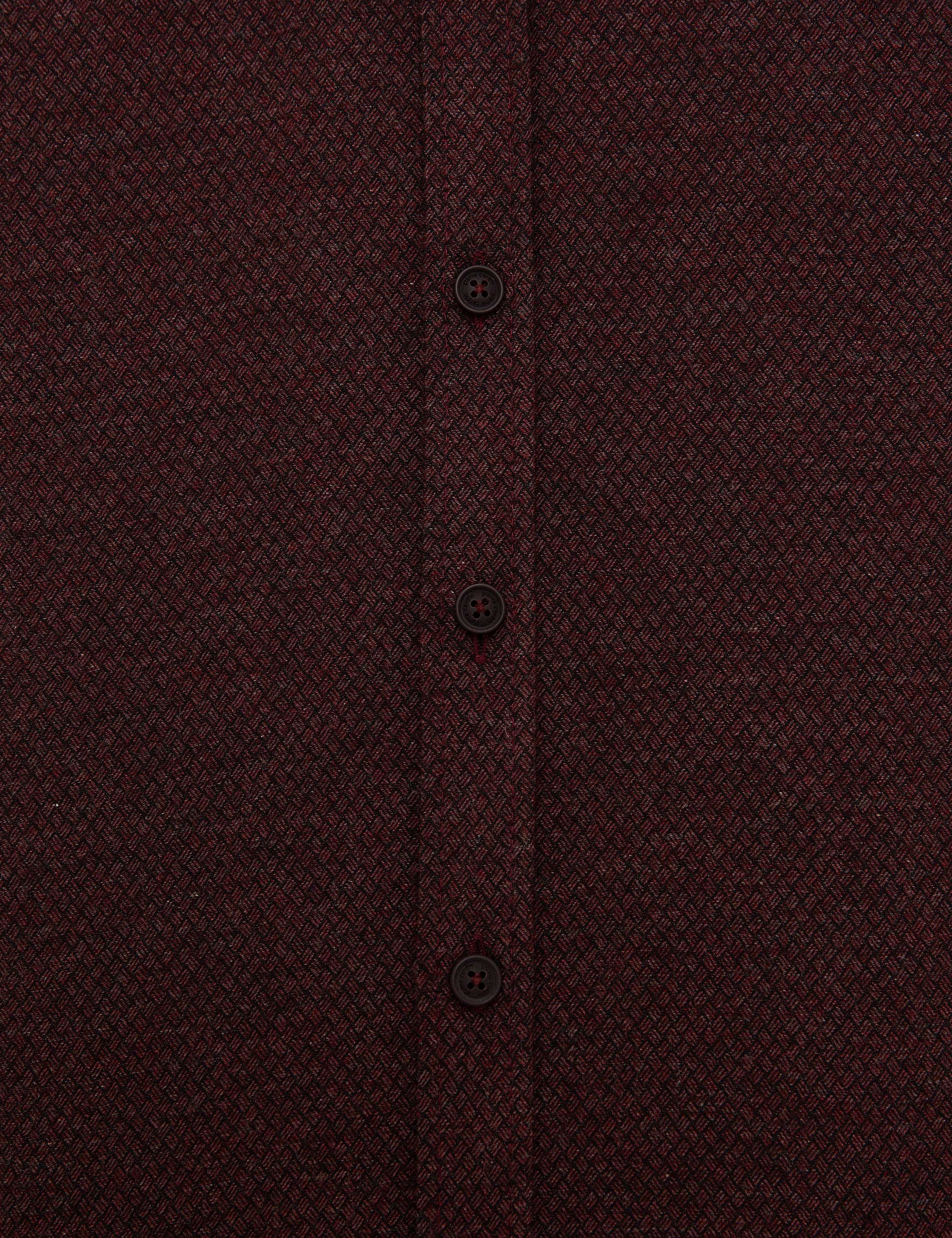 Bordo Slim Fit Gömlek