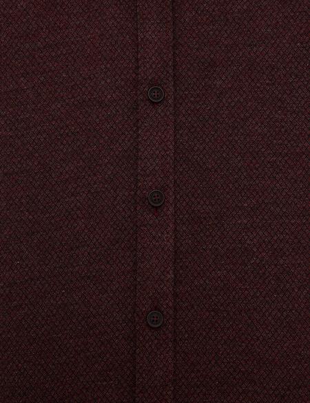 Bordo Slim Fit Gömlek - 50209597046