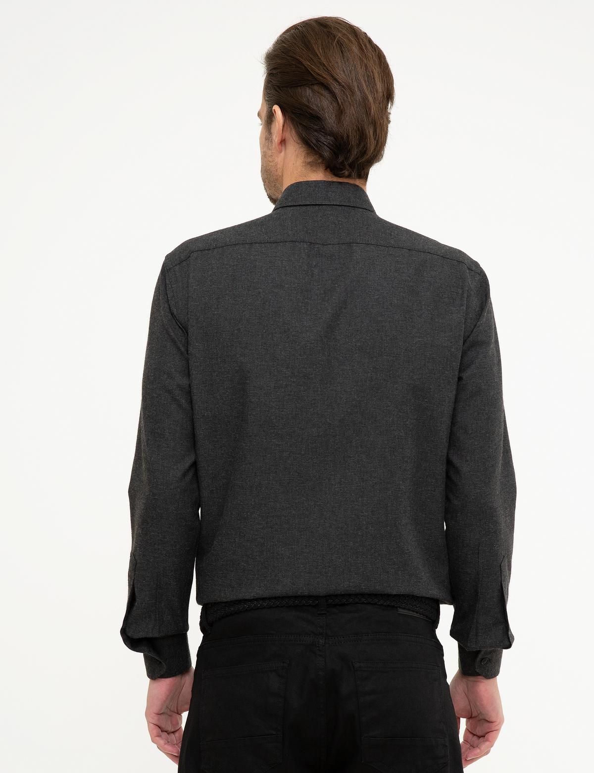 Siyah Regular Fit Gömlek - 50209643016