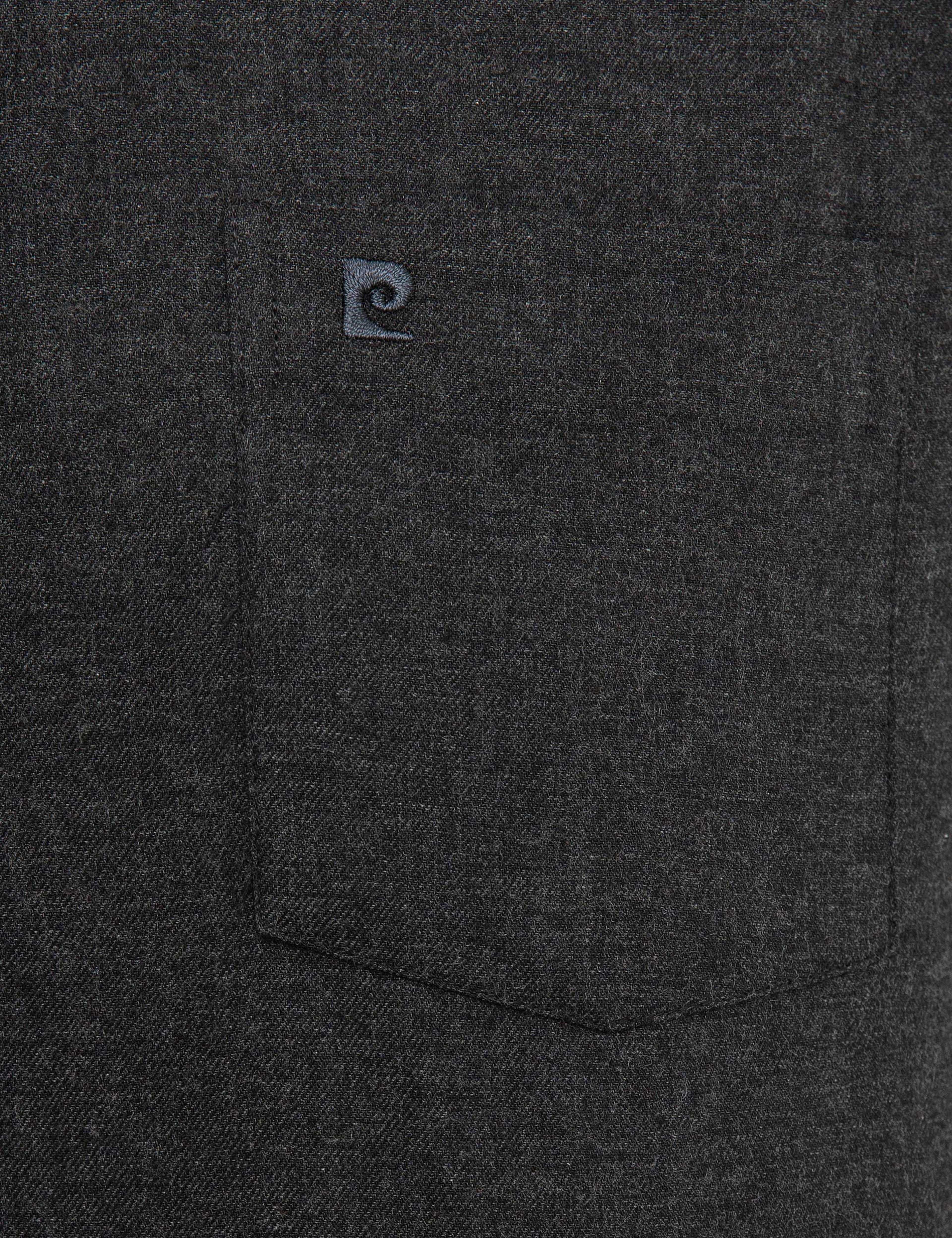Siyah Regular Fit Gömlek - Image 5
