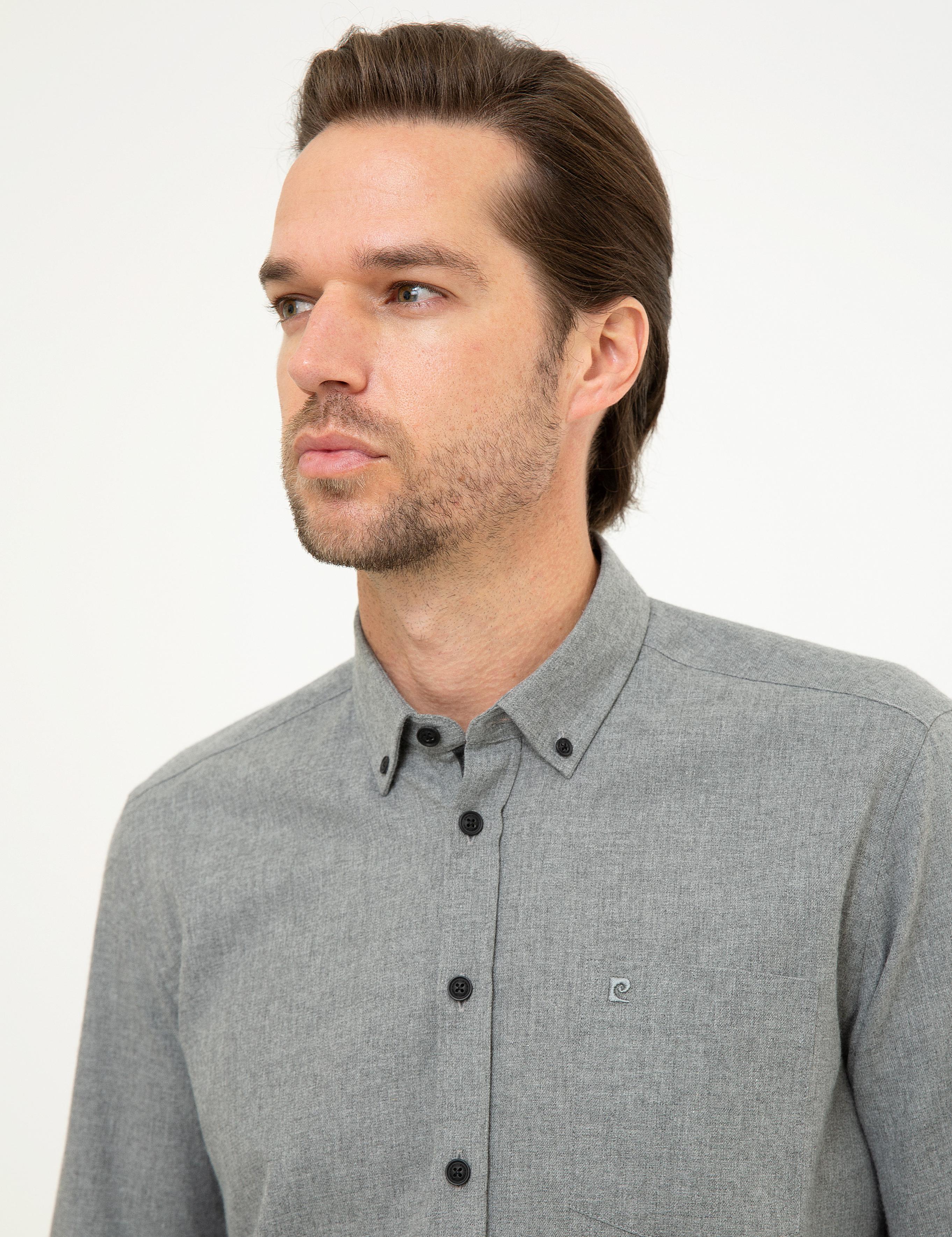 Gri Regular Fit Gömlek