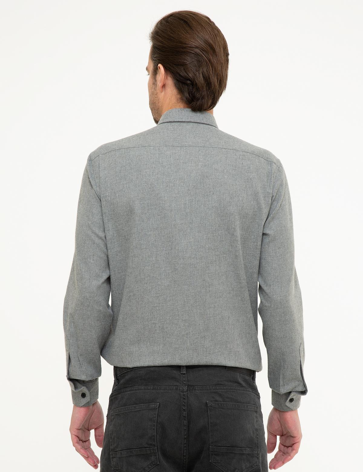 Gri Regular Fit Gömlek - 50209643029
