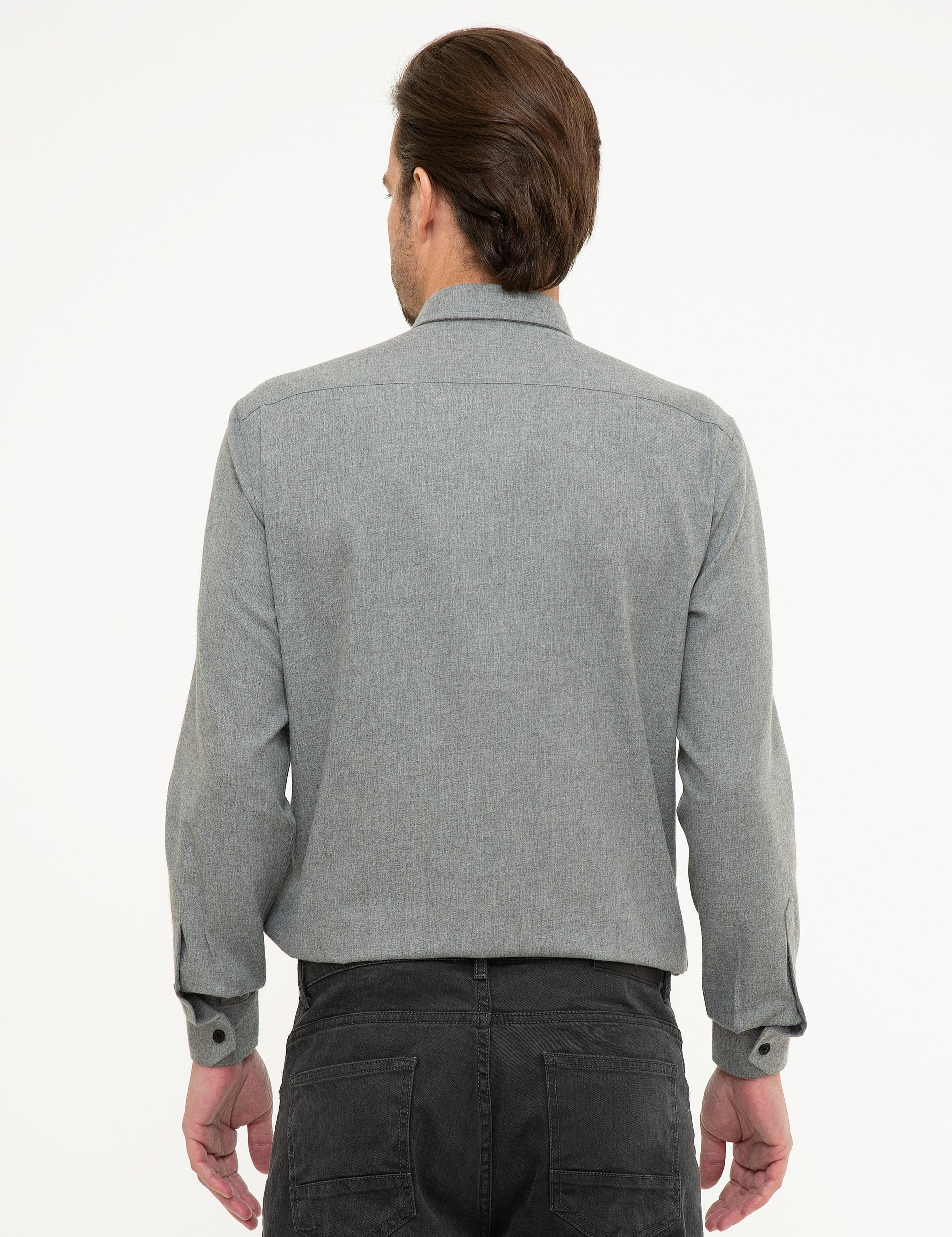 Gri Regular Fit Gömlek