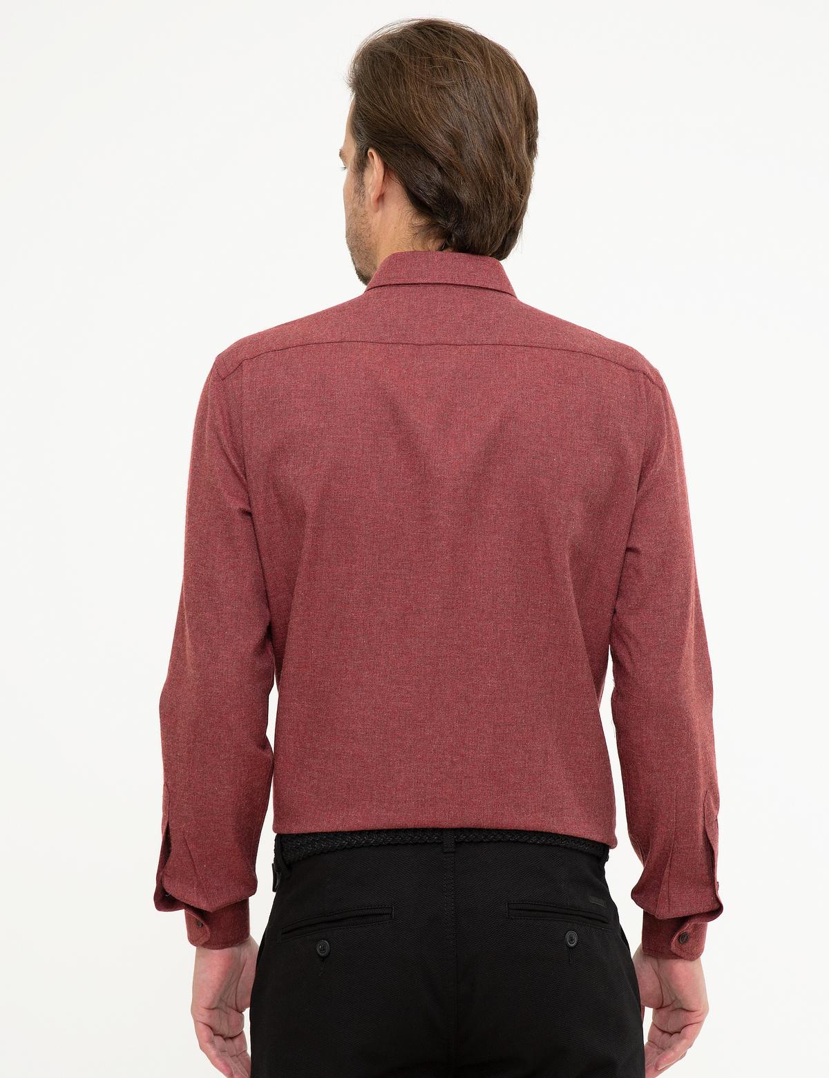 Bordo Regular Fit Gömlek - 50209643043