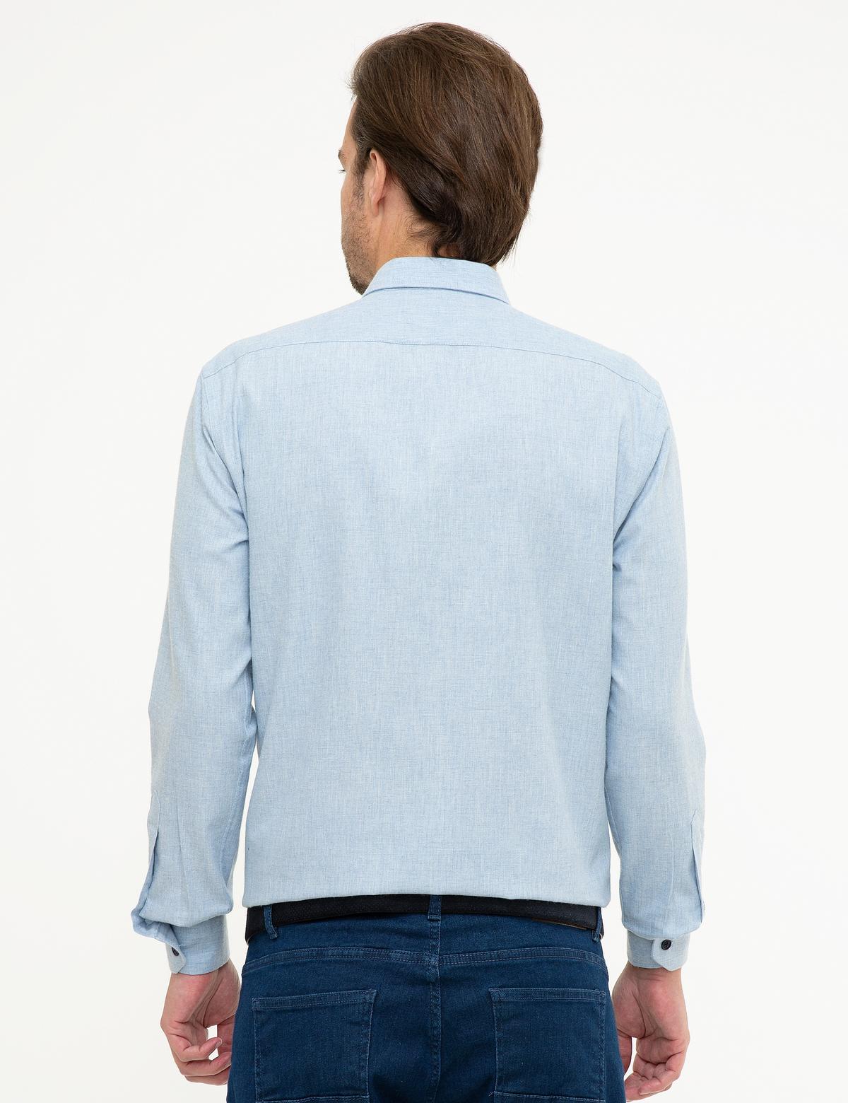 Açık Mavi Regular Fit Gömlek - 50209643073