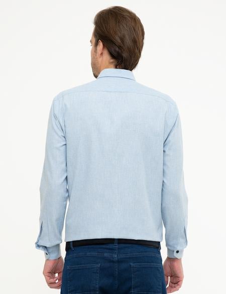 Açık Mavi Regular Fit Gömlek - 50209643073