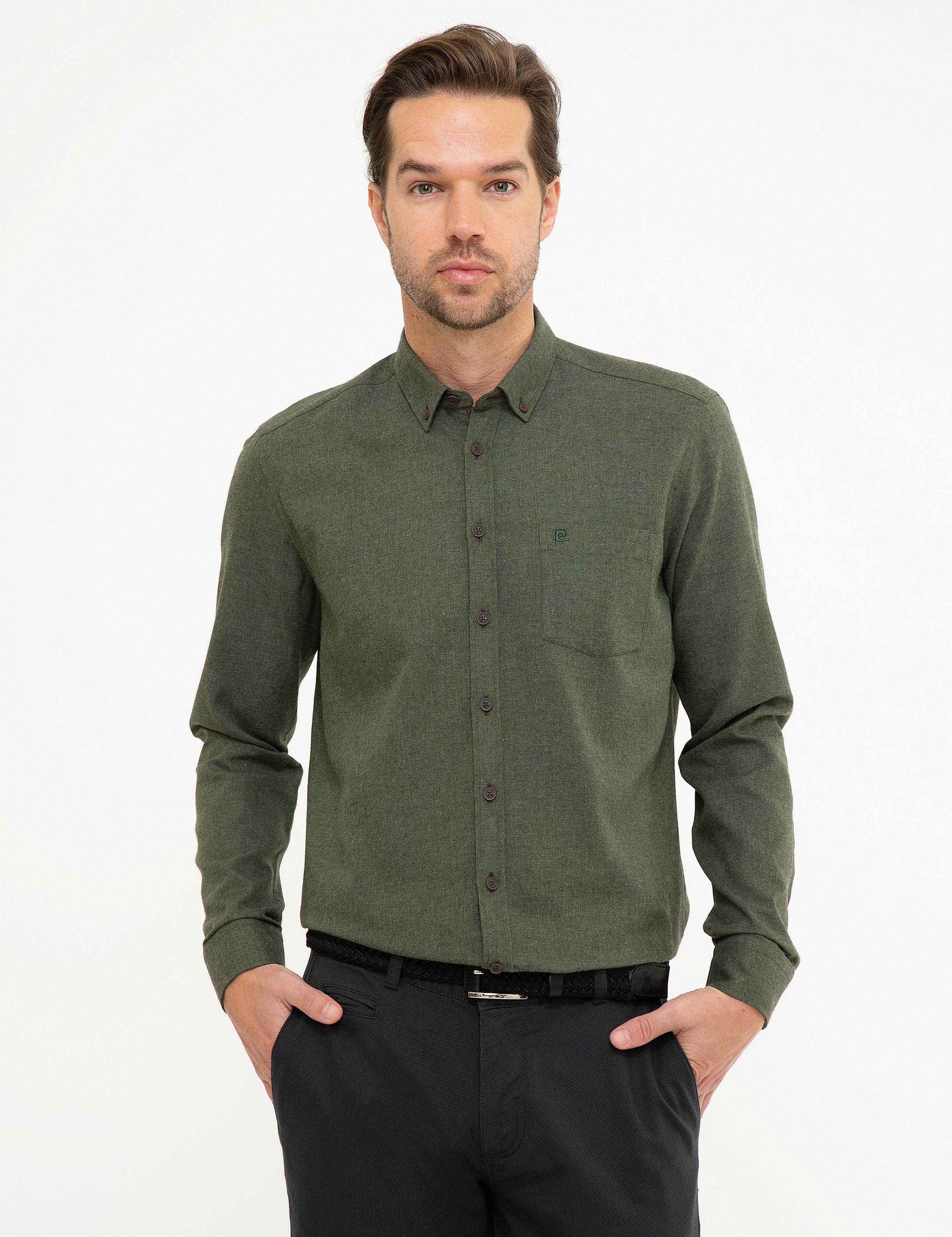 Yeşil Regular Fit Gömlek