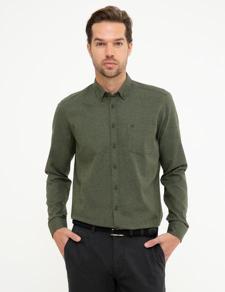 Yeşil Regular Fit Gömlek - 50209643095