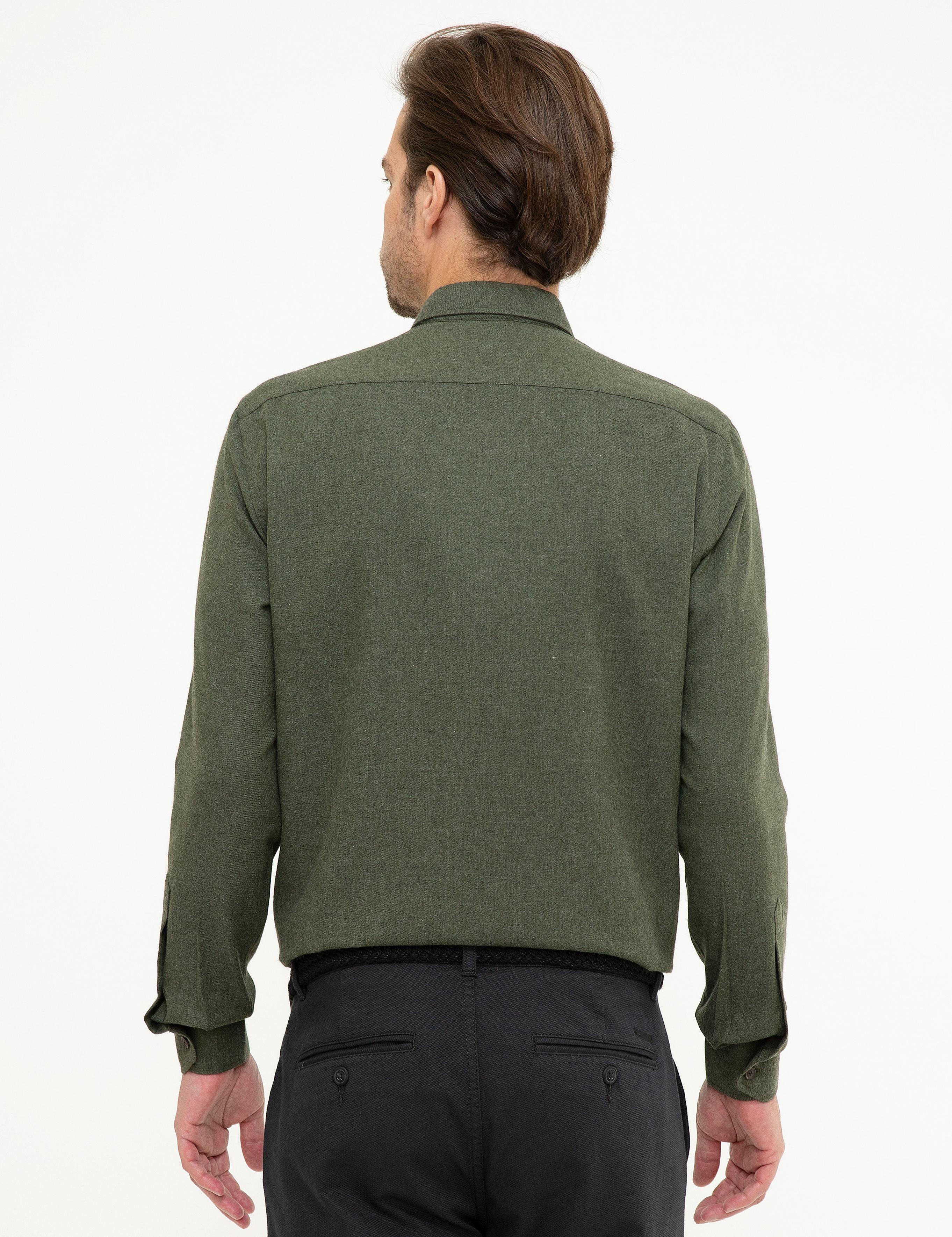 Yeşil Regular Fit Gömlek