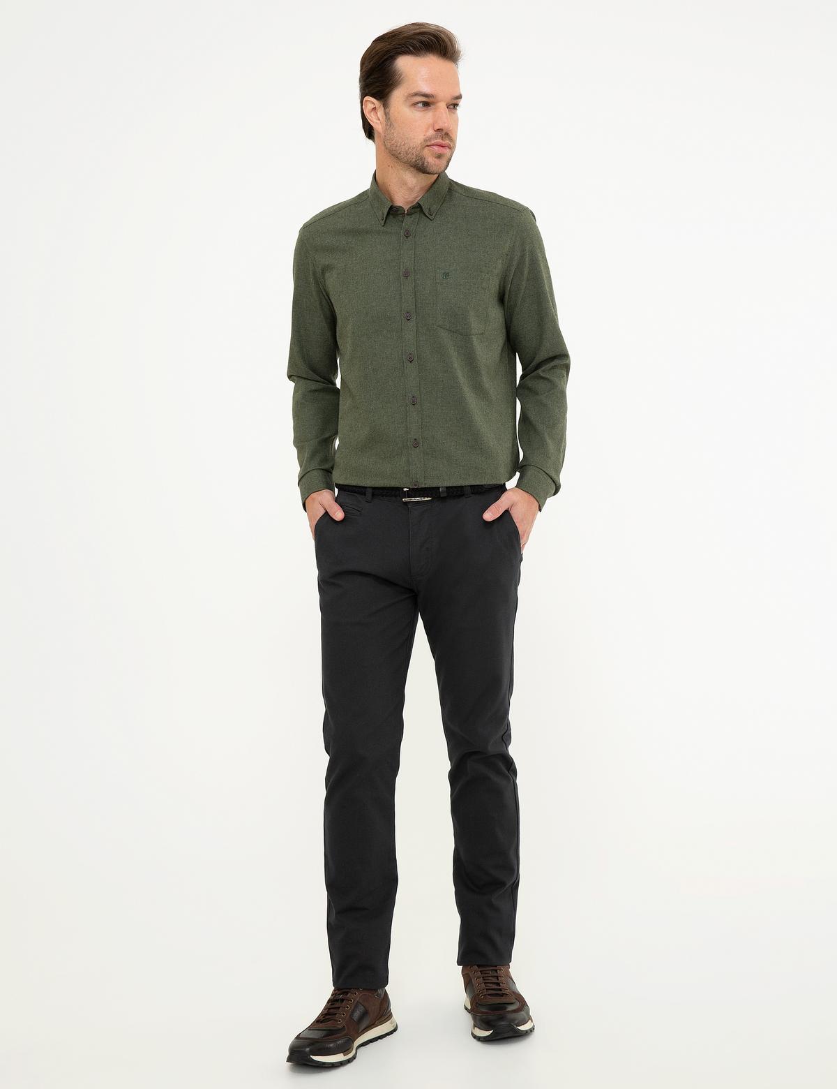 Yeşil Regular Fit Gömlek - 50209643095