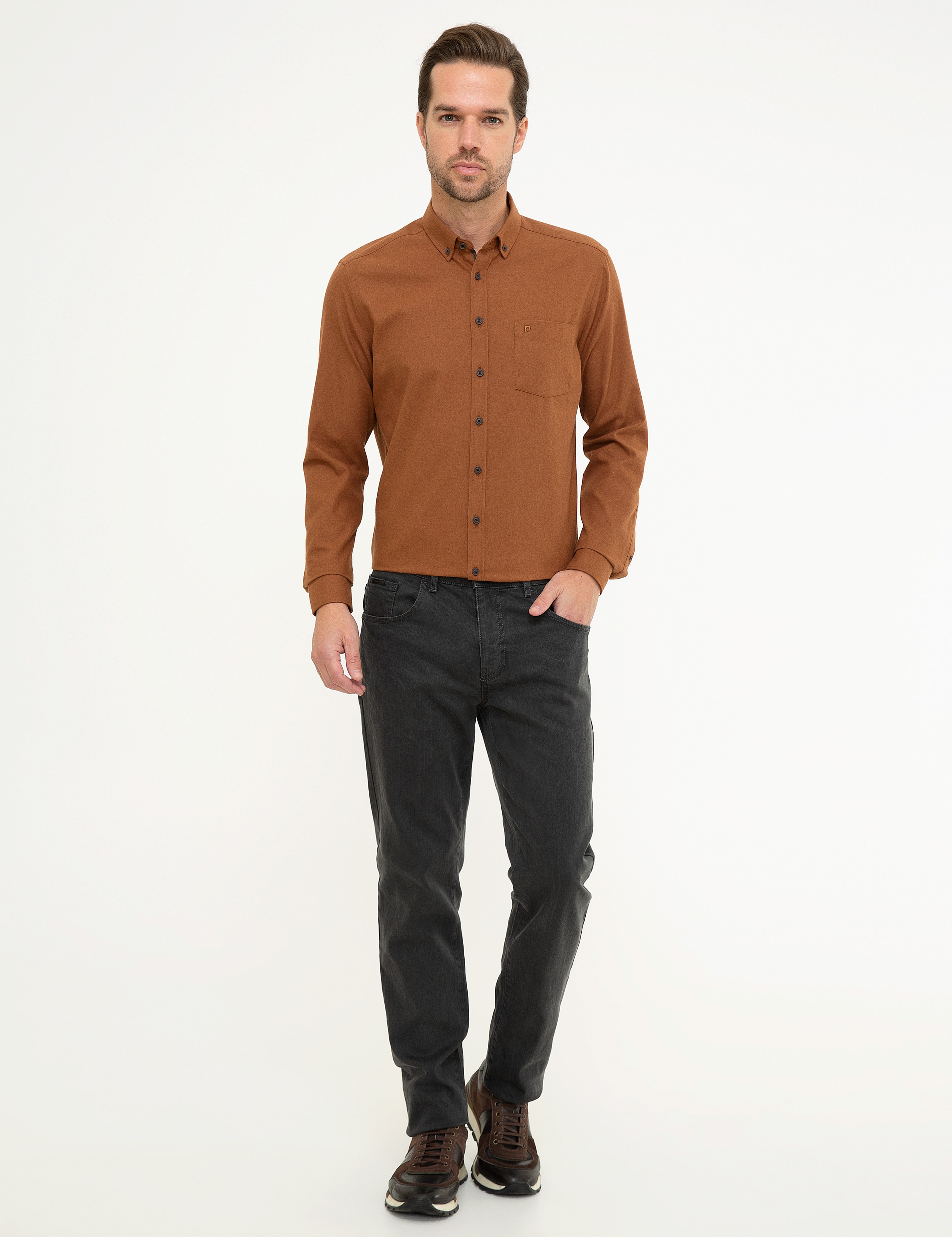 Camel Regular Fit Gömlek - Image 4