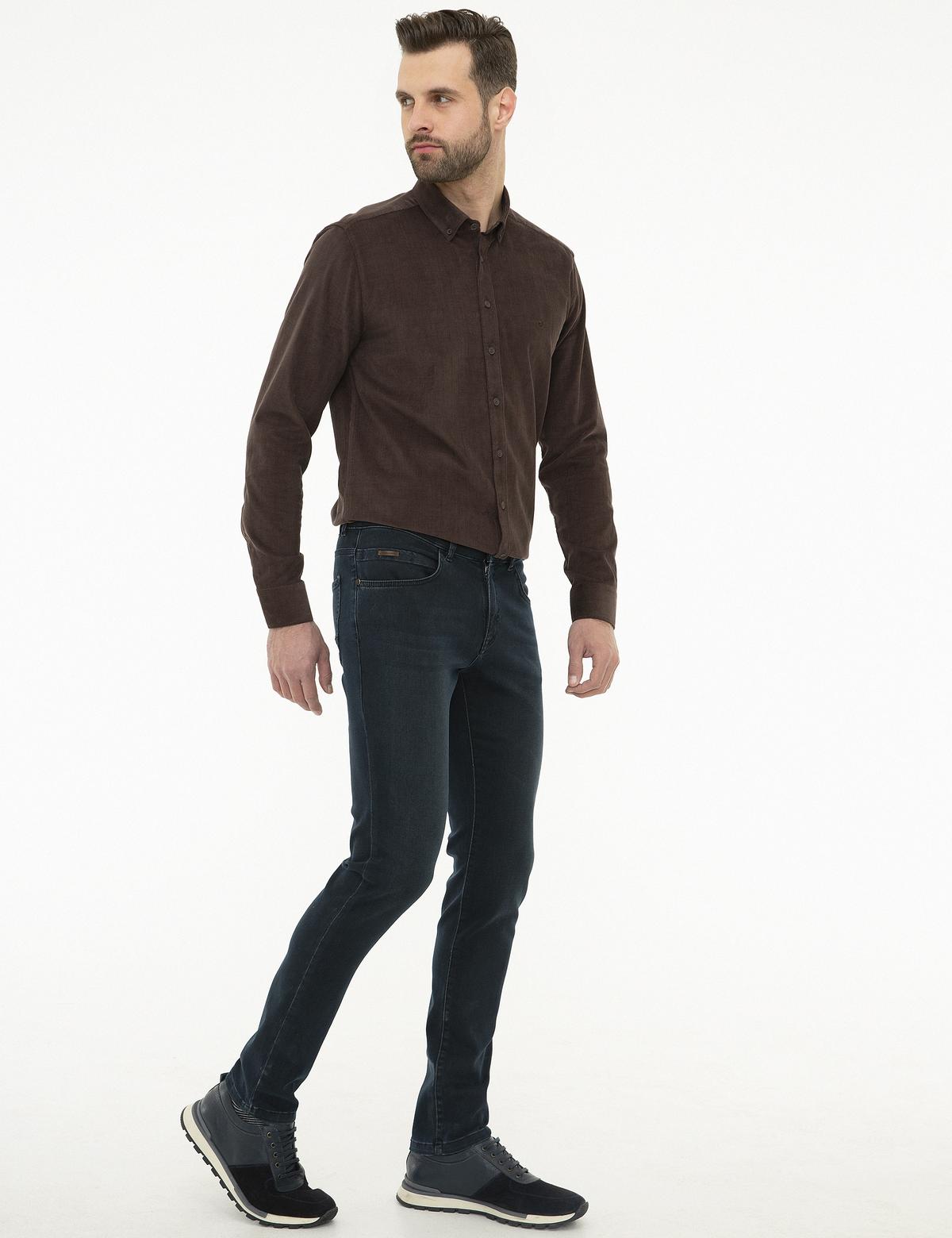 Lacivert Slim Fit Denim Pantolon - 50210437034