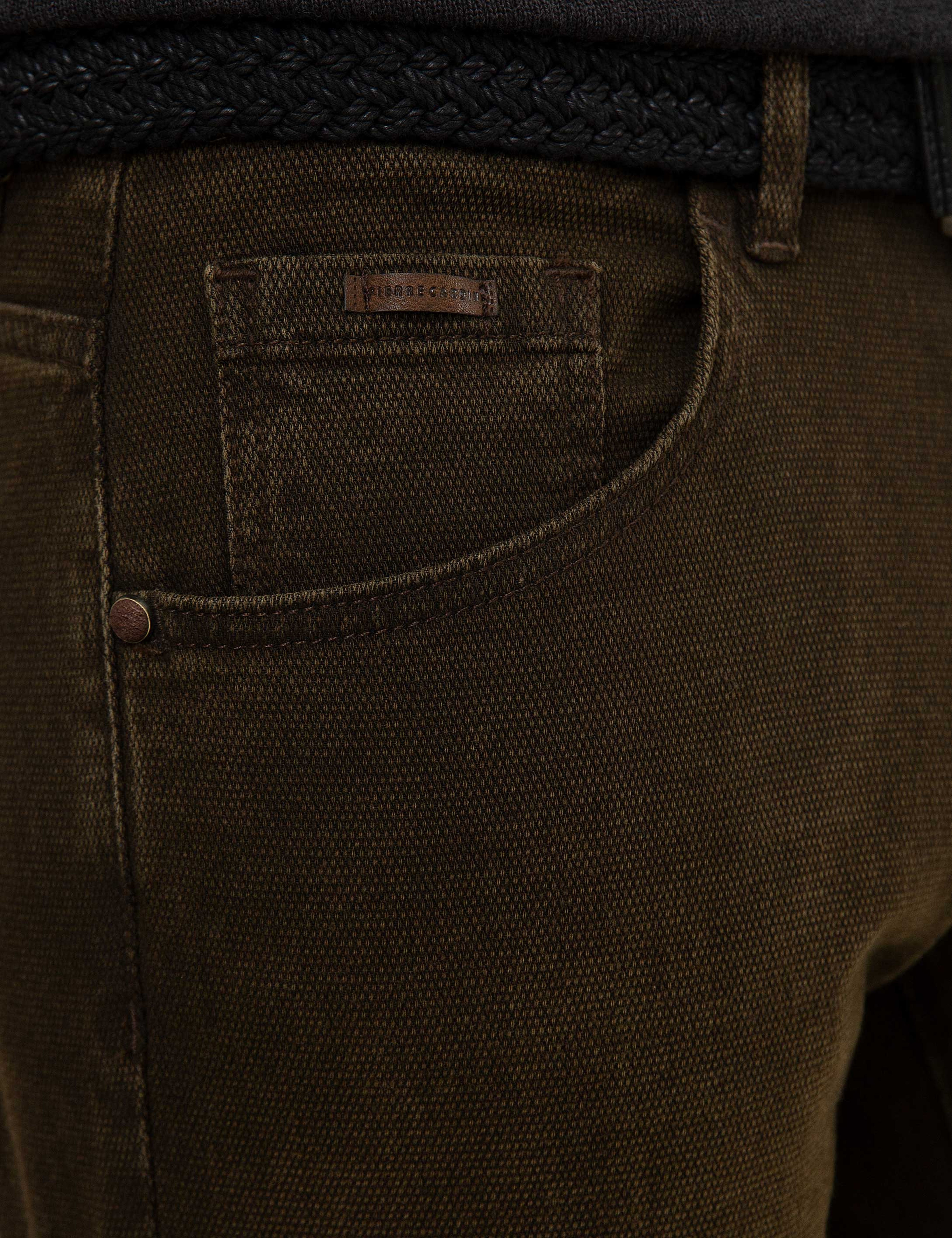 Kahverengi Slim Fit Jean Pantolon - Image 4