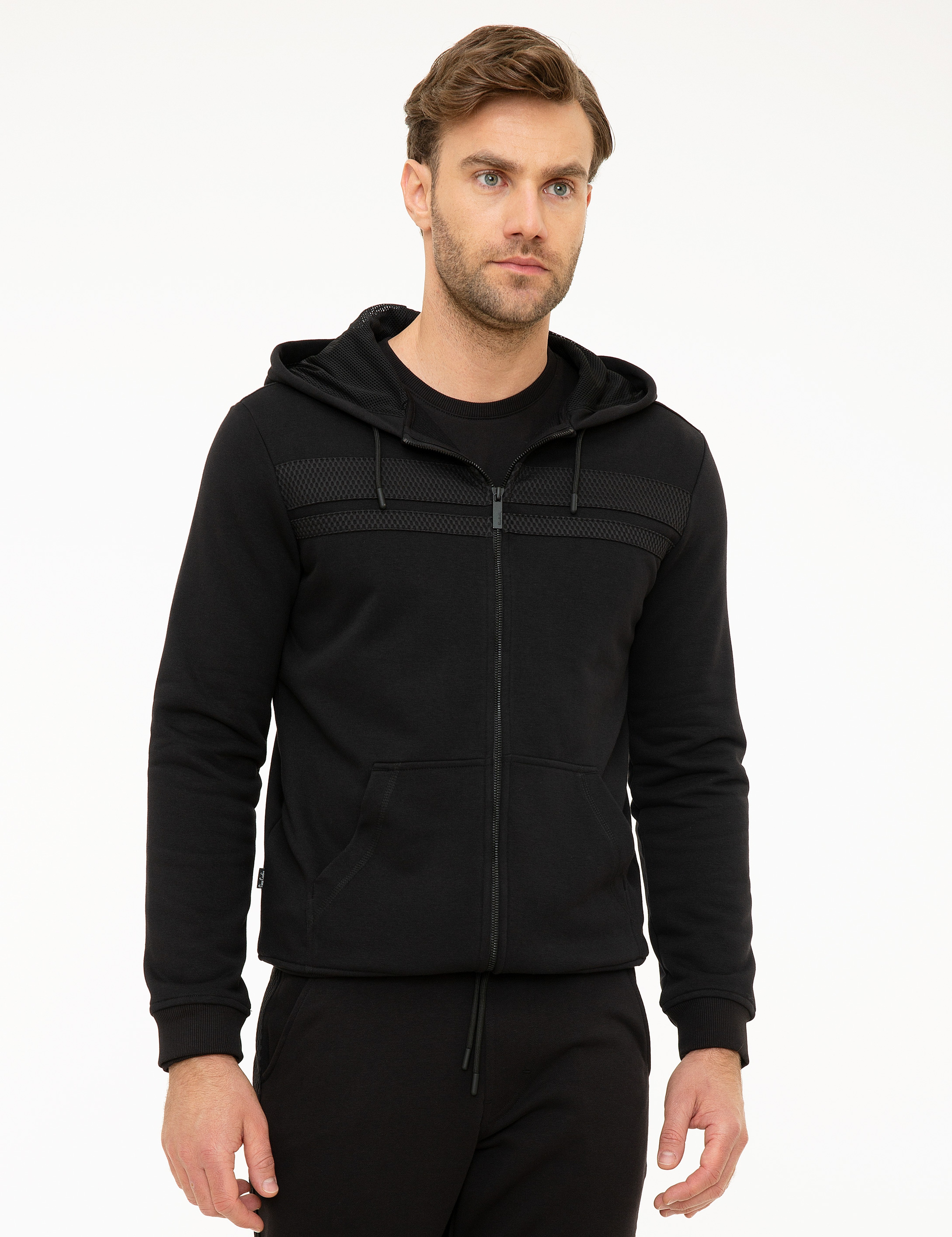 Siyah Regular Fit Sweatshirt - Image 1
