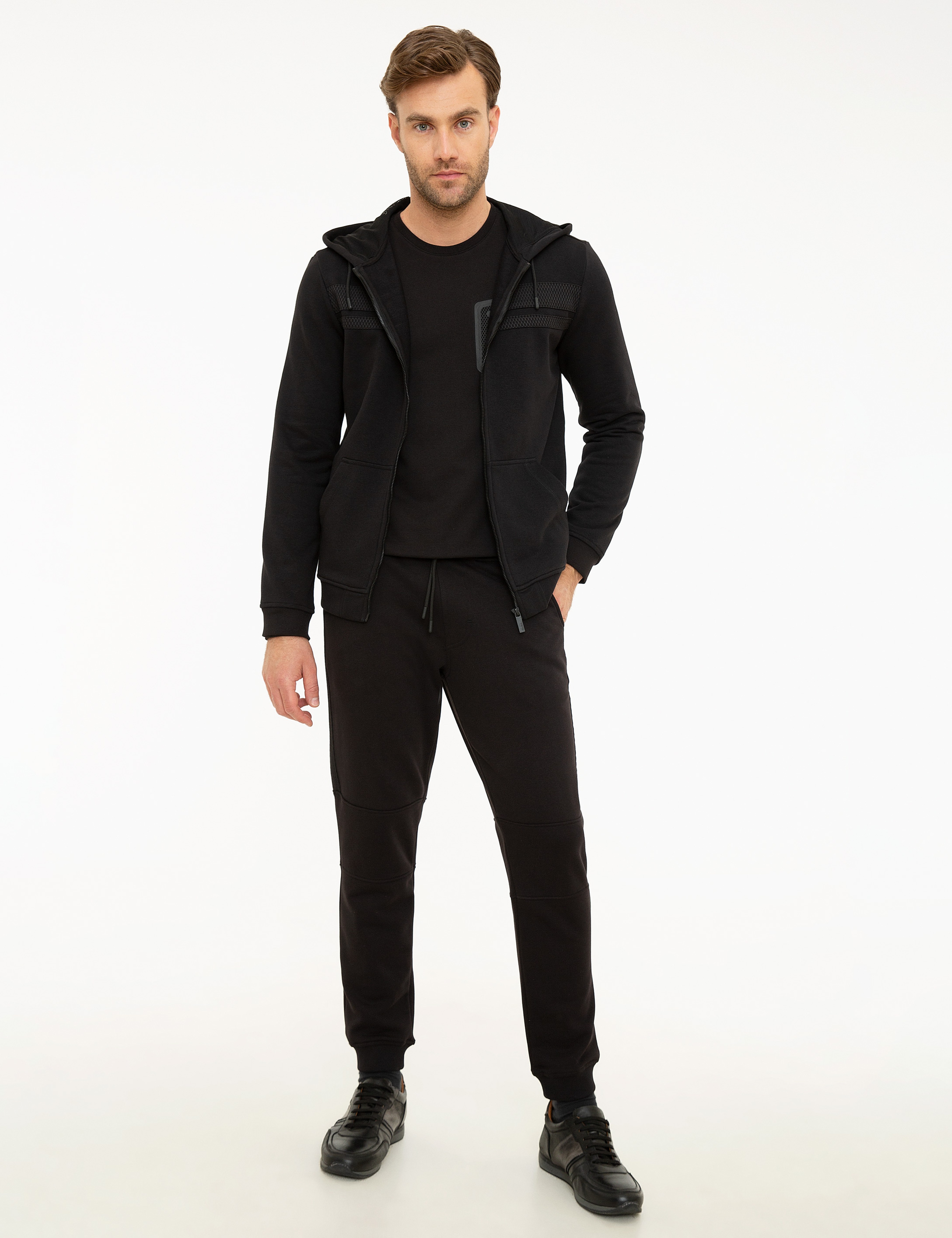 Siyah Regular Fit Sweatshirt - Image 5