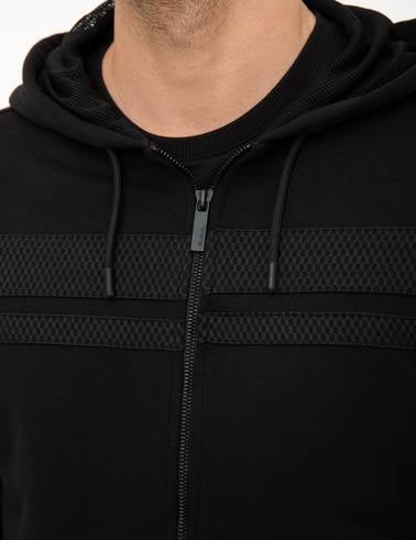 Siyah Regular Fit Sweatshirt