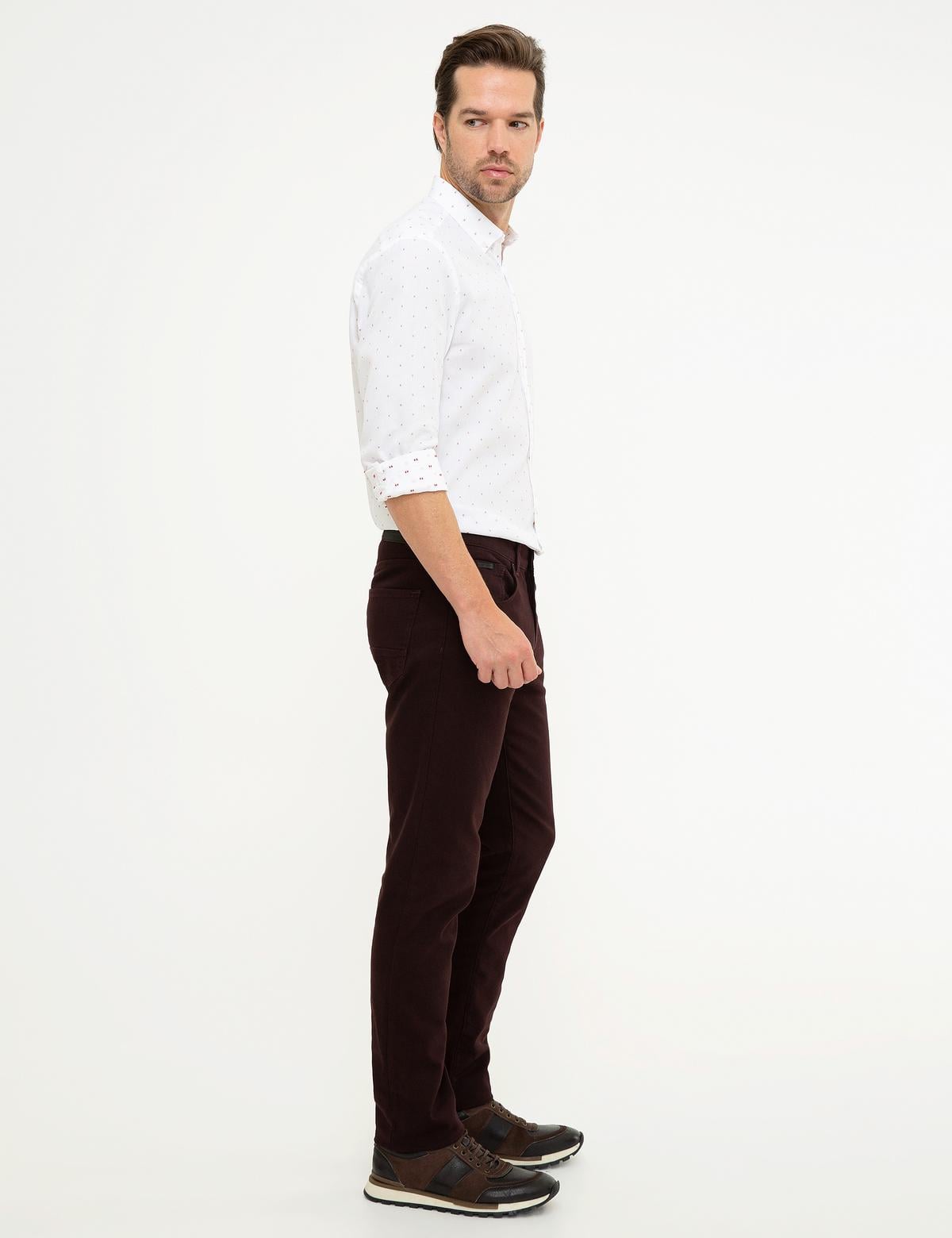 Bordo Slim Fit Denim Pantolon - 50211304172