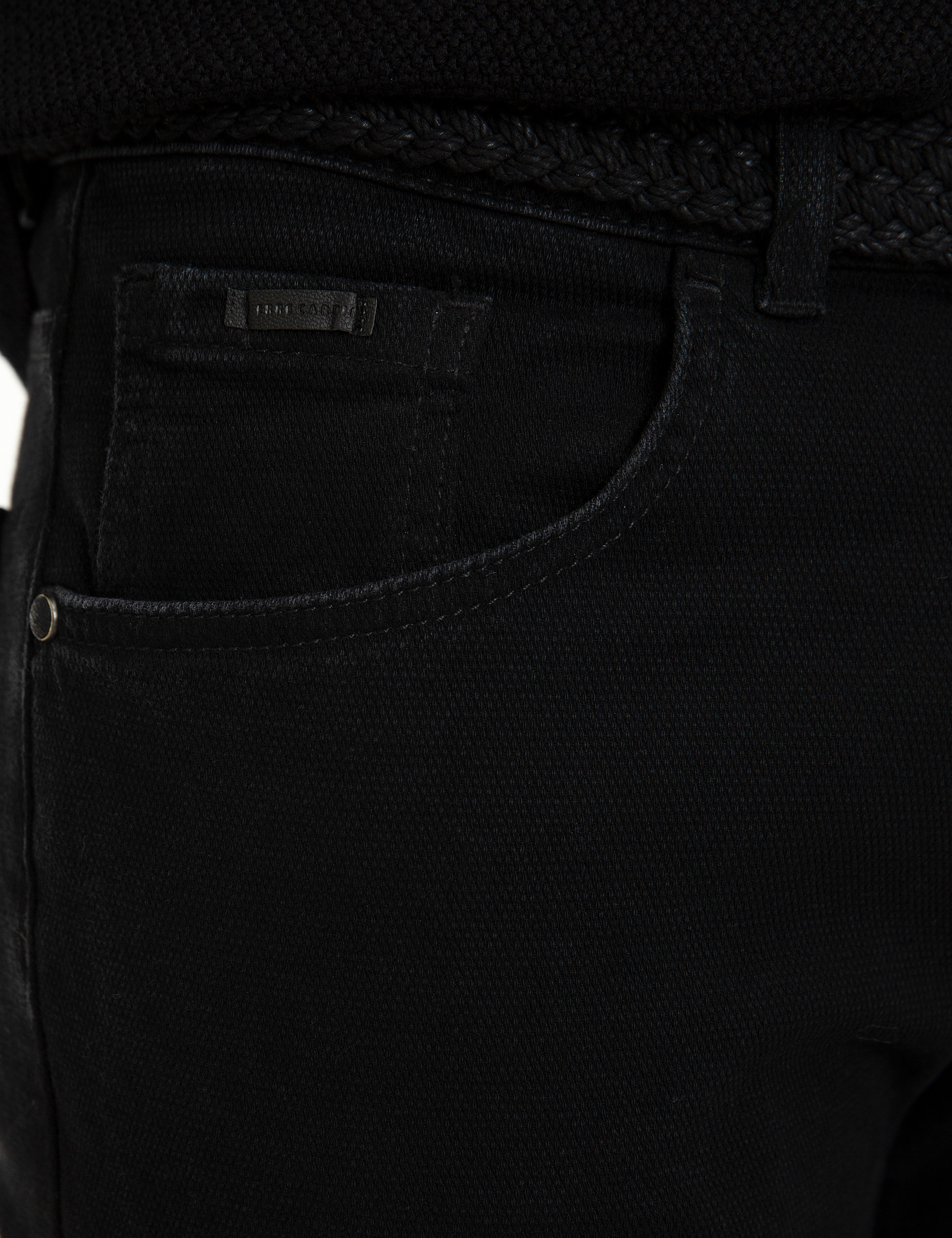 Siyah Slim Fit Denim Pantolon
