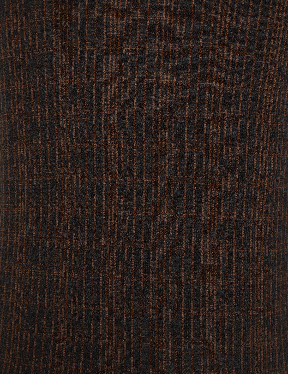 Antrasit Melanj Slim Fit V Yaka Triko Kazak - 50209910030