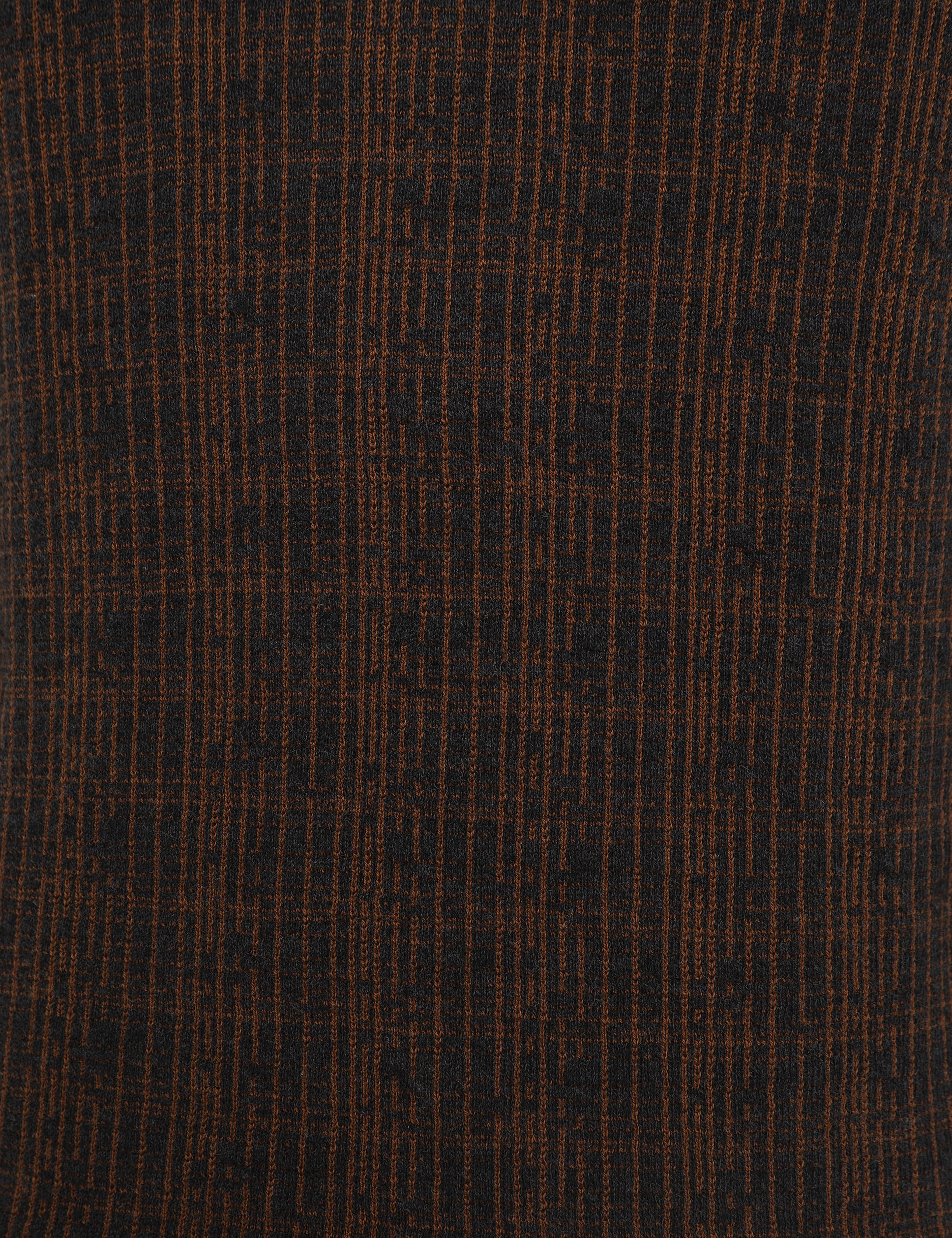 Antrasit Gri Melanj Slim Fit V Yaka Triko Kazak