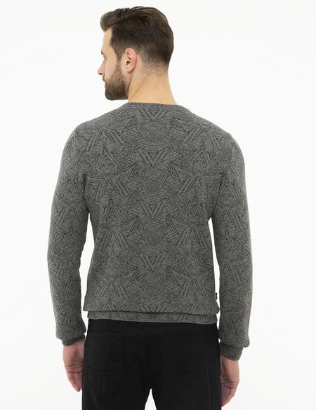 Gri Melanj Slim Fit Kazak - 50209916052