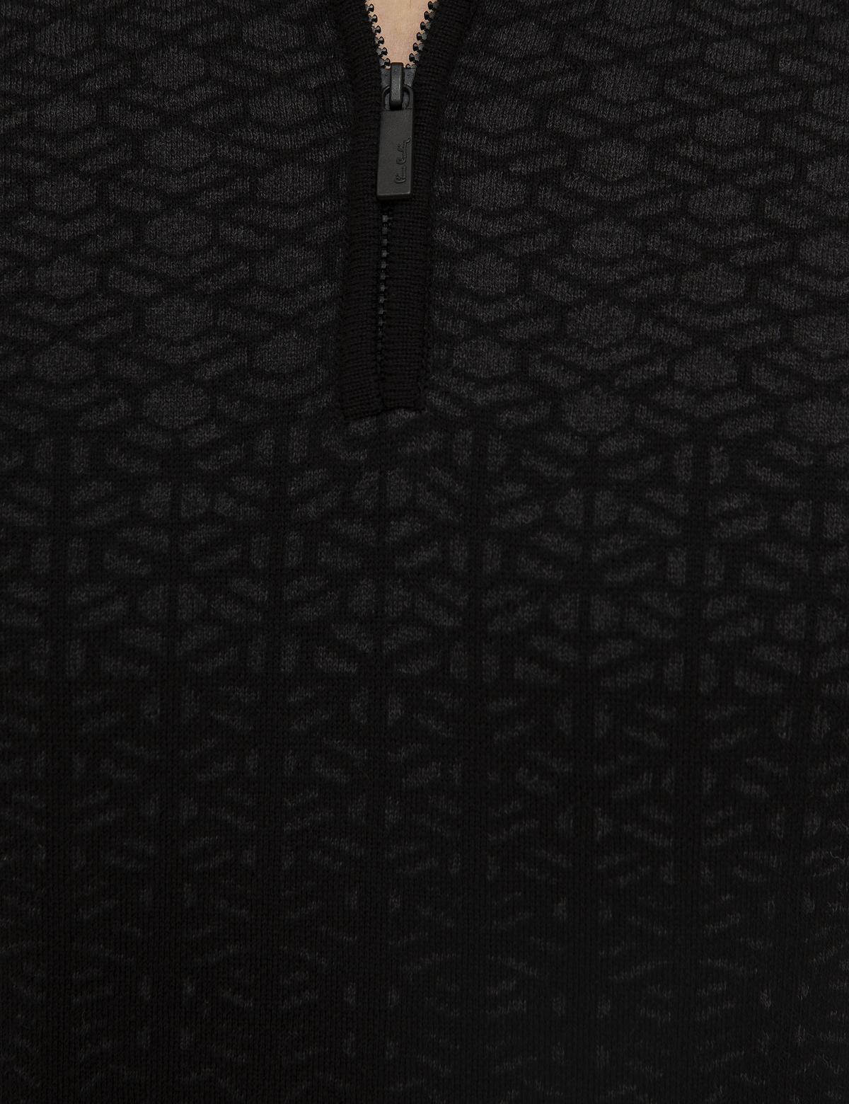 Siyah Slim Fit Triko Kazak - 50209907006