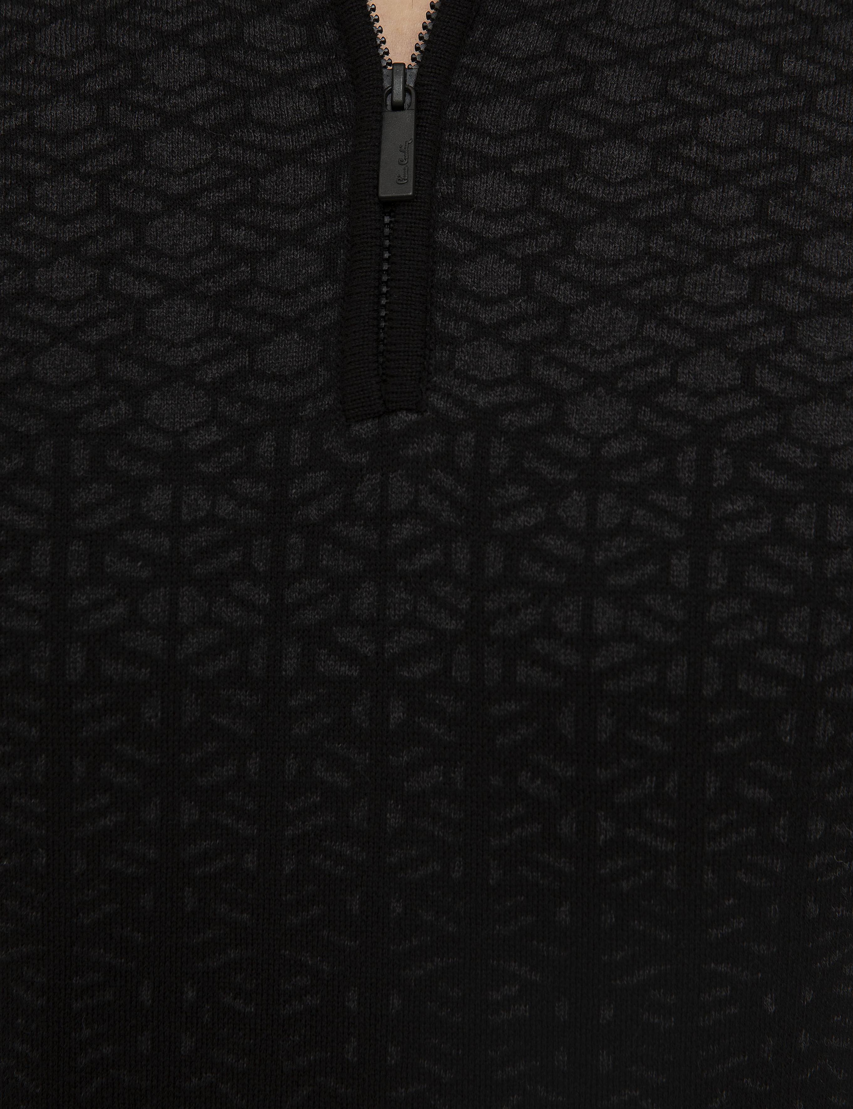 Siyah Slim Fit Triko Kazak