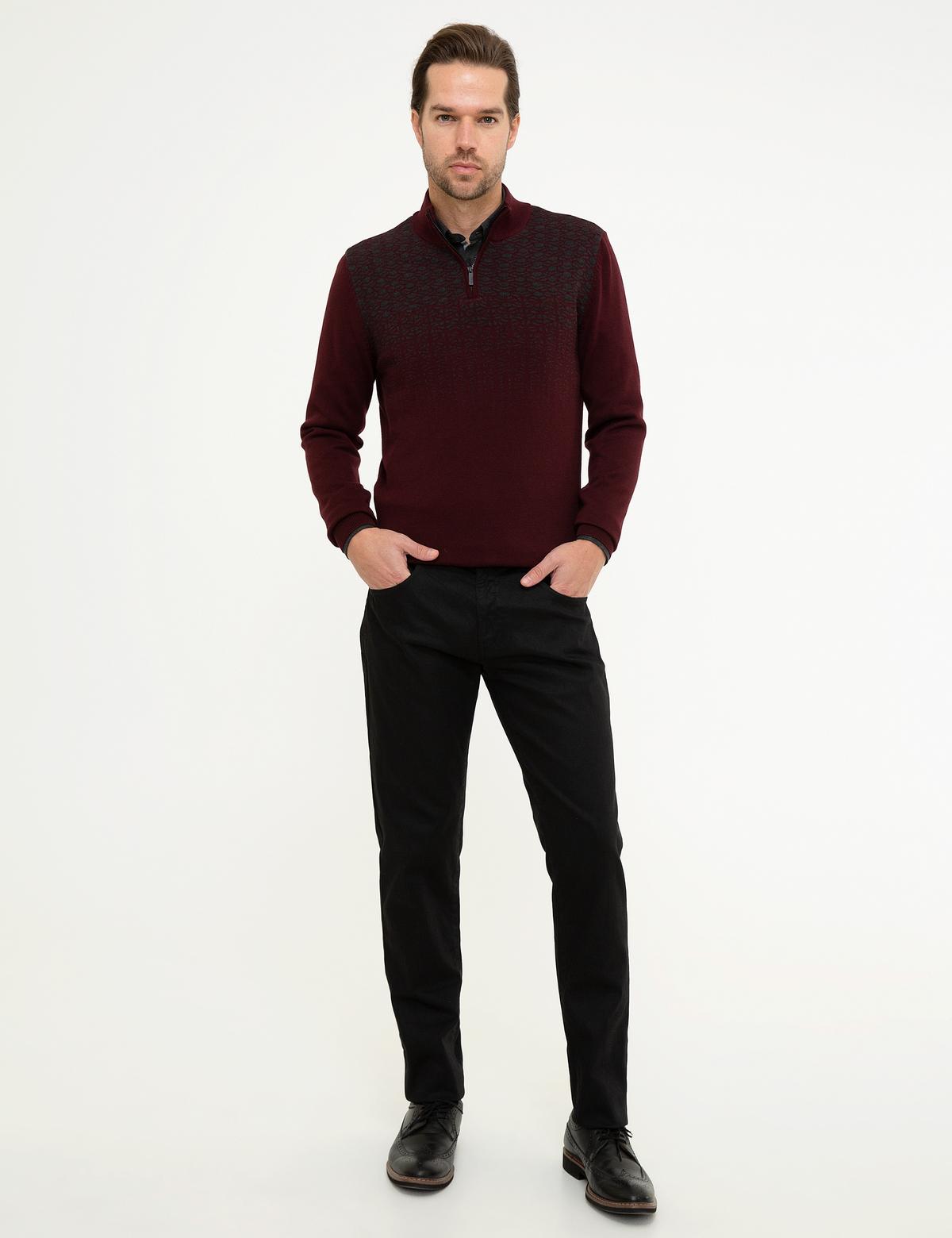 Bordo Slim Fit Kazak - 50209907018