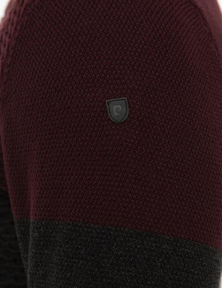 Bordo Real Slim Fit Triko Kazak - 50209934004