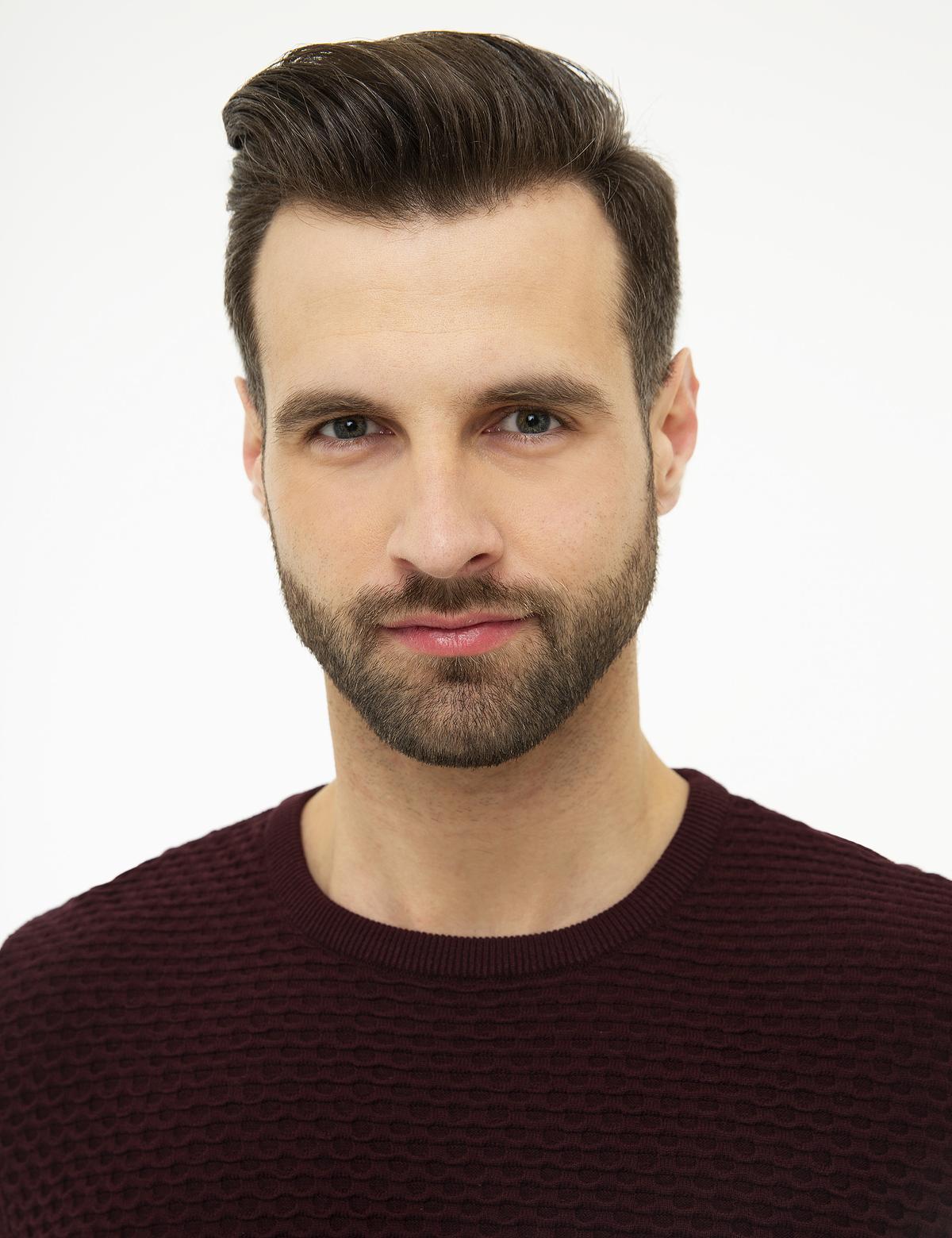 Bordo Real Slim Fit Triko Kazak - 50209934004