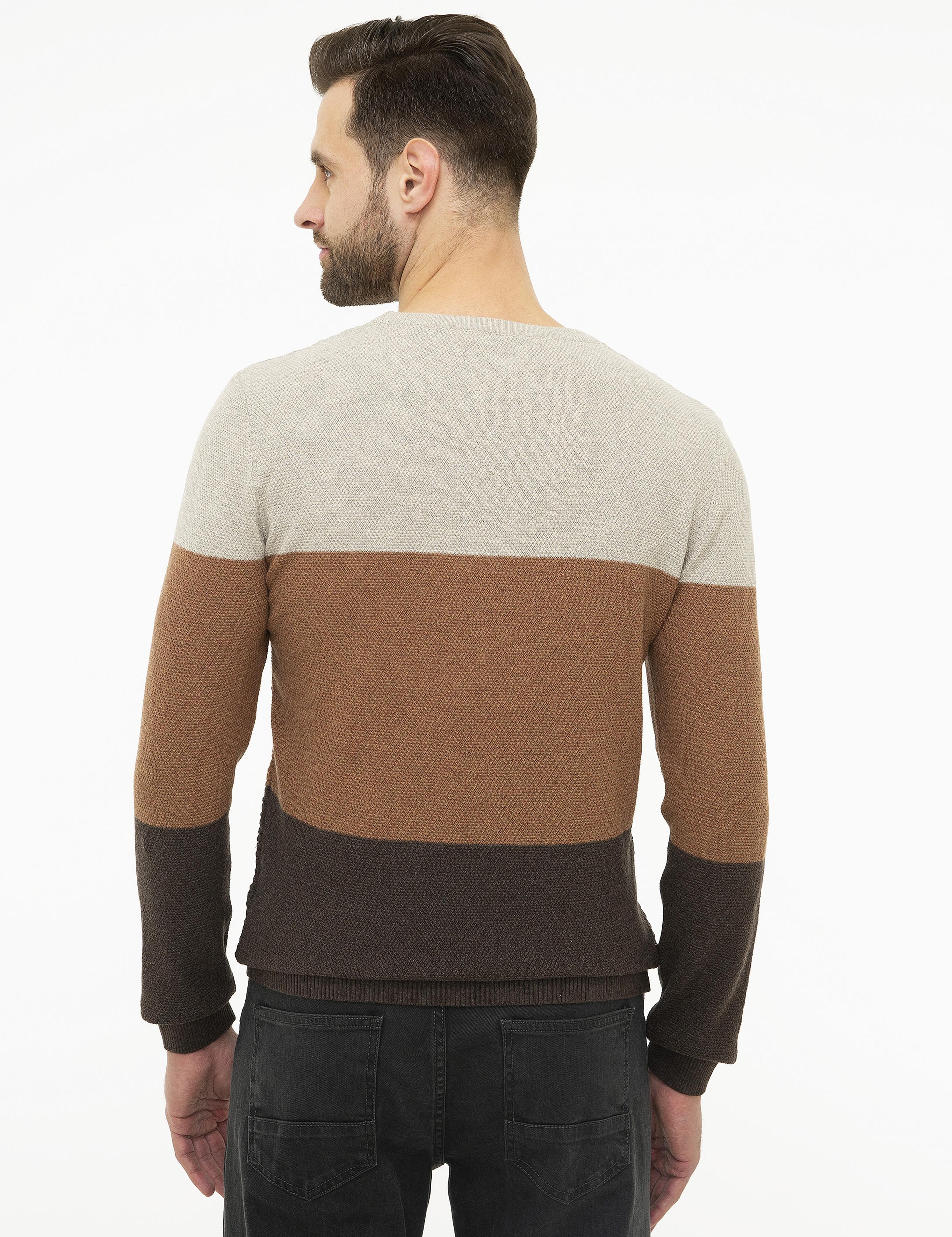 Kum Melanj Real Slim Fit Bisiklet Yaka Triko Kazak