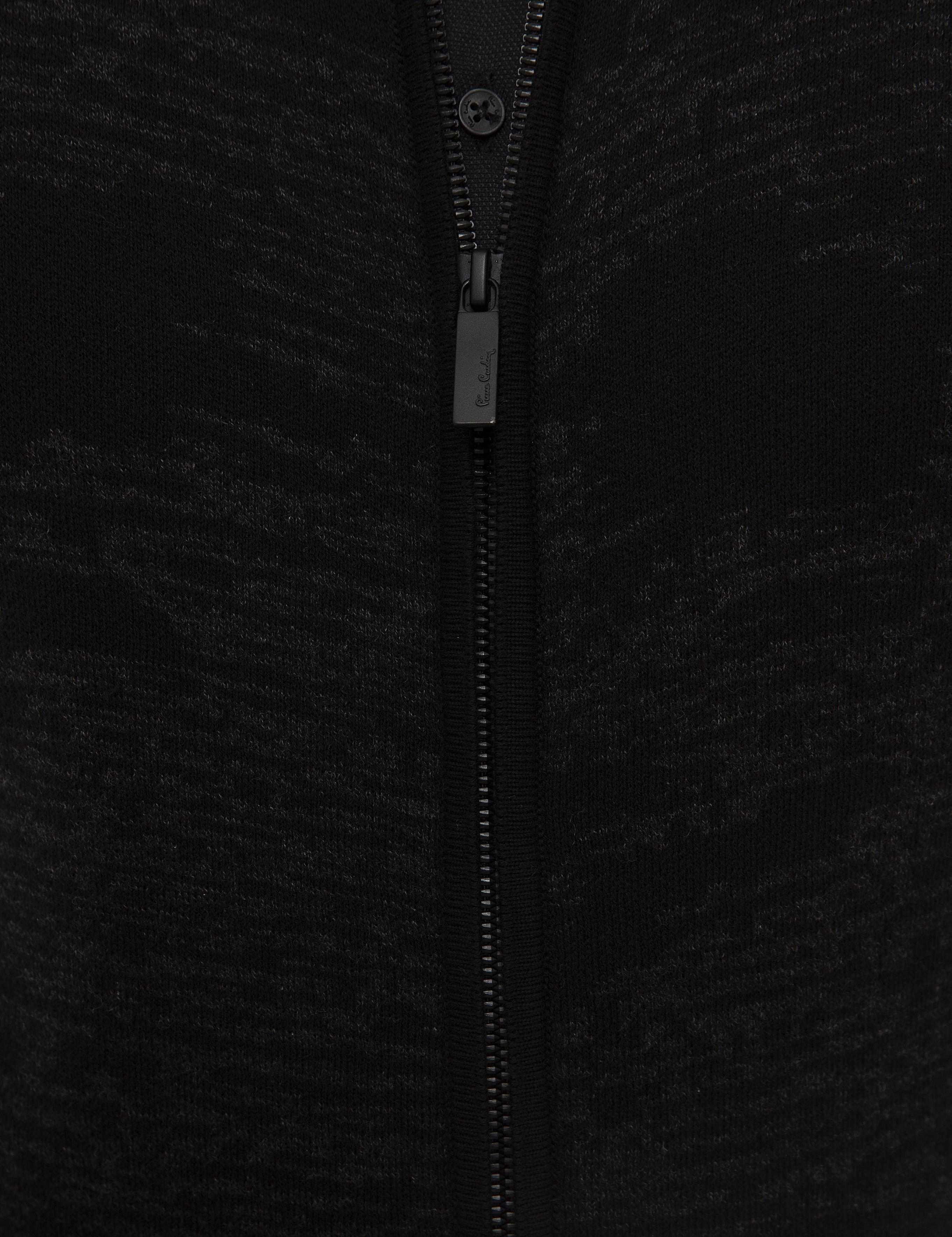 Siyah Slim Fit Triko Hırka