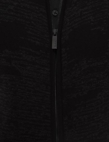 Siyah Slim Fit Triko Hırka - 50210546011