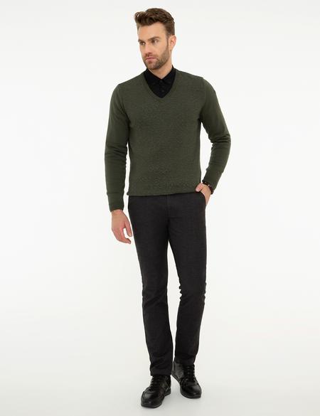 Haki Slim Fit Kazak - 50209914041