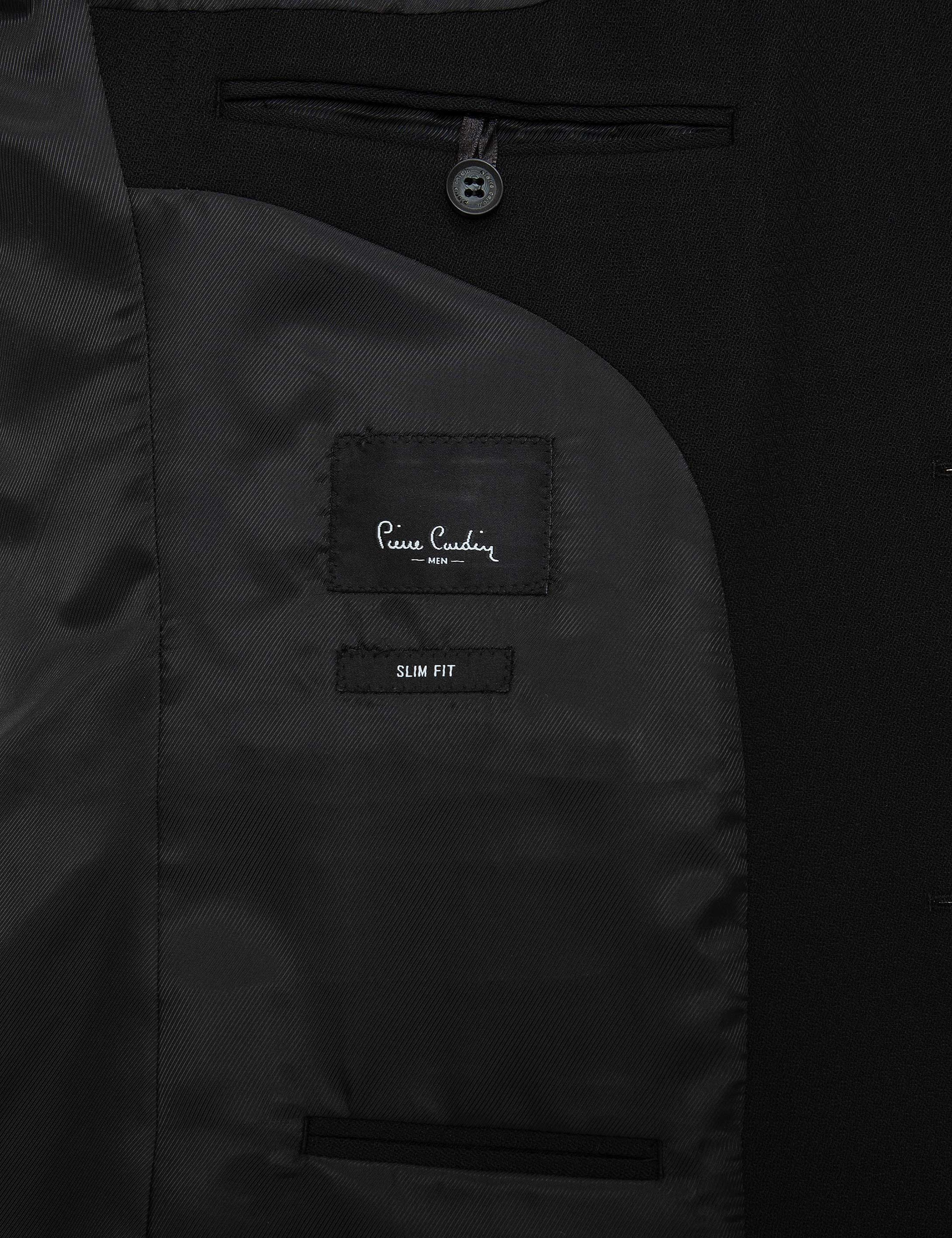 Siyah Slim Fit Takım Elbise - Image 5