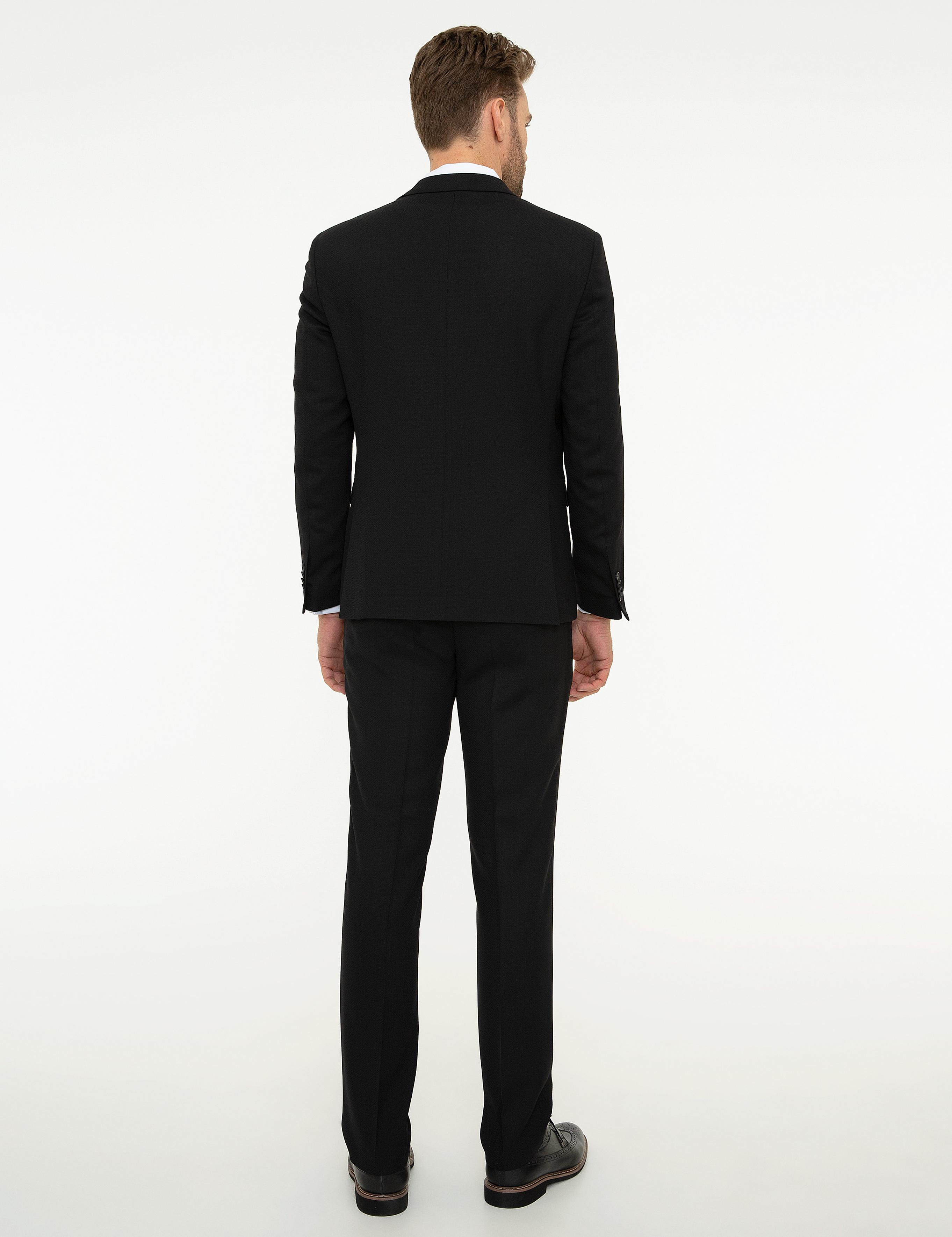 Siyah Slim Fit Takım Elbise