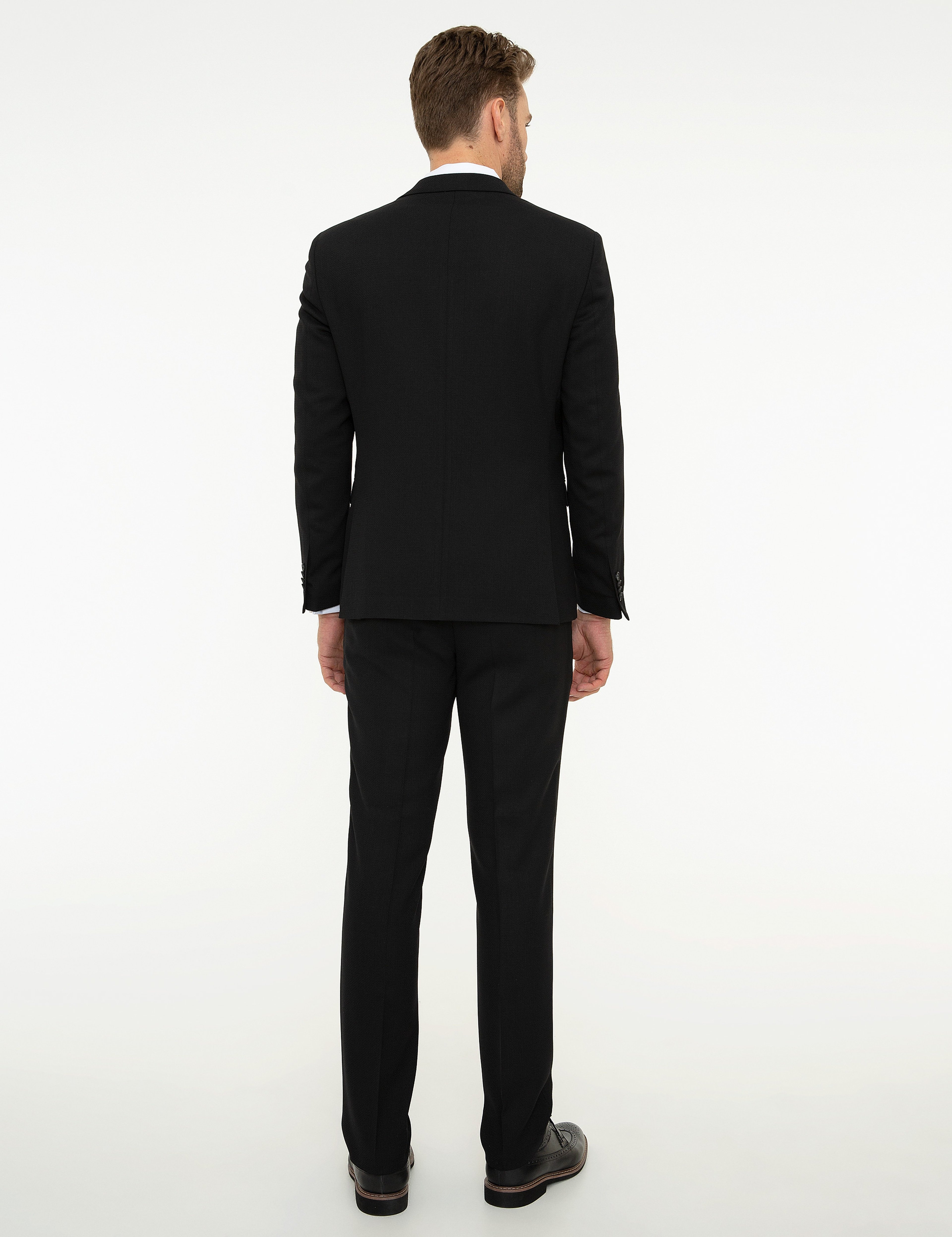 Siyah Slim Fit Takım Elbise - Image 4