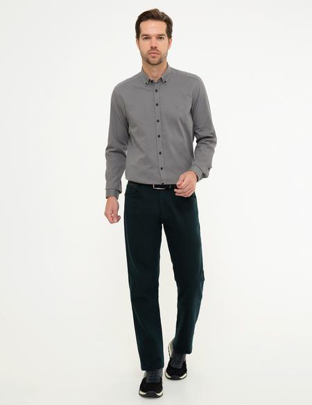 Gri Slim Fit Gömlek - 50209610046