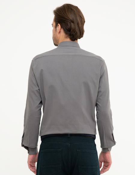Gri Slim Fit Gömlek - 50209610046