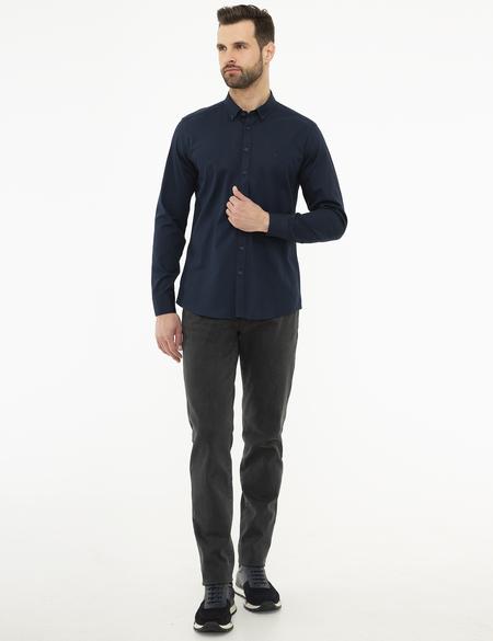 Lacivert Slim Fit Gömlek - 50209610008