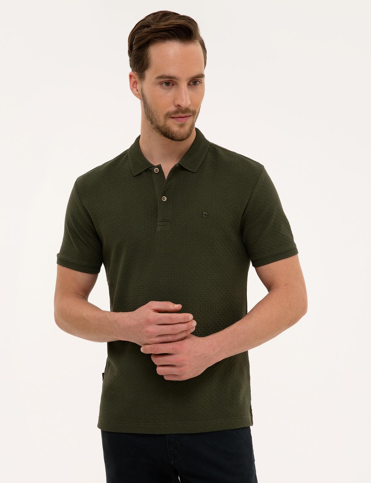 Haki Slim Fit Polo Yaka T-Shirt - 50210431066