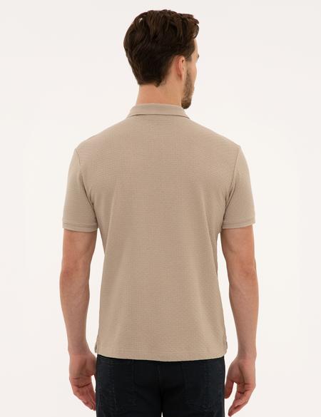 Bej Slim Fit Polo Yaka T-Shirt - 50210431048