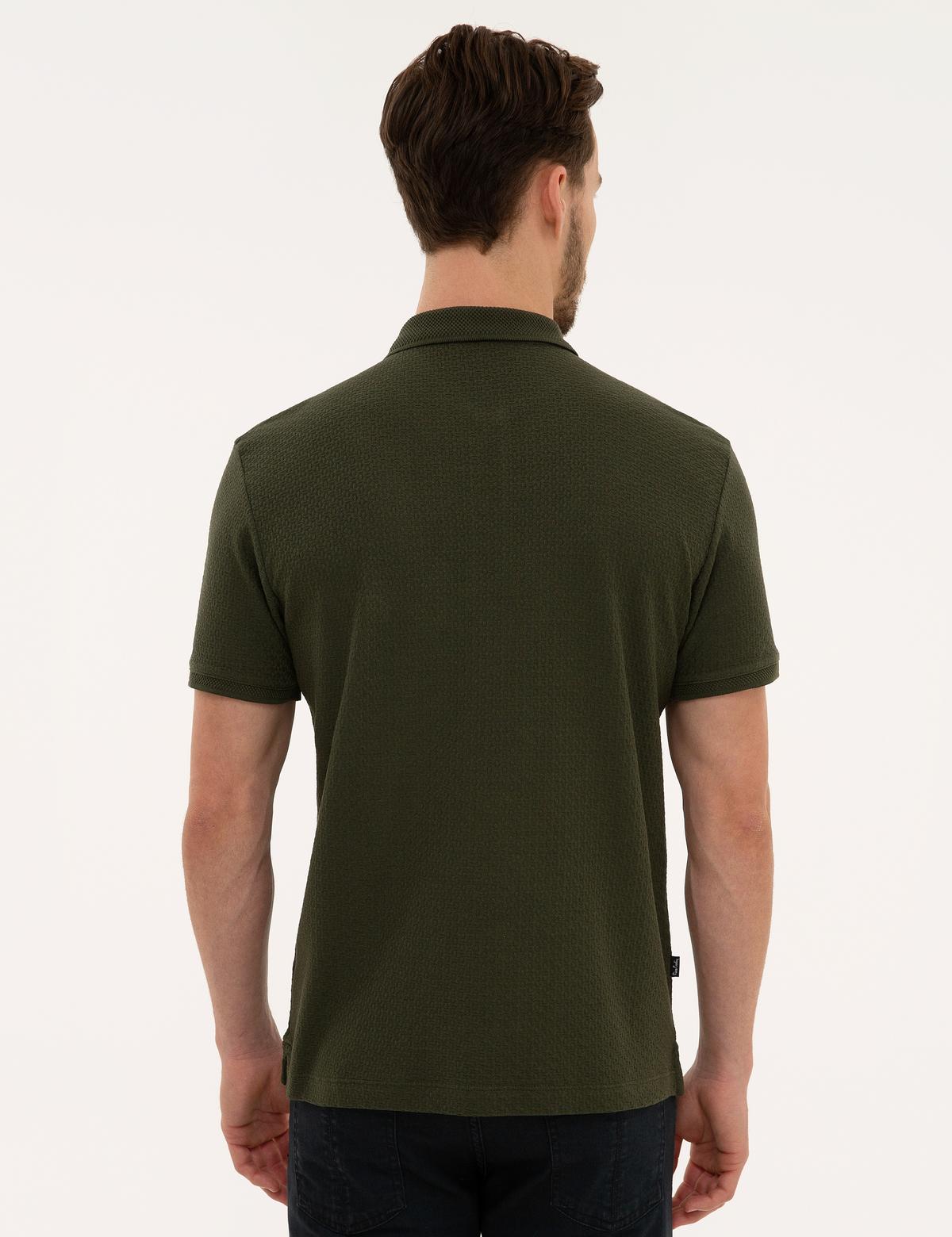 Haki Slim Fit Polo Yaka T-Shirt - 50210431066