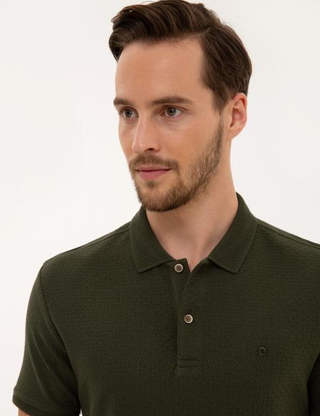 Haki Slim Fit Polo Yaka T-Shirt - 50210431066