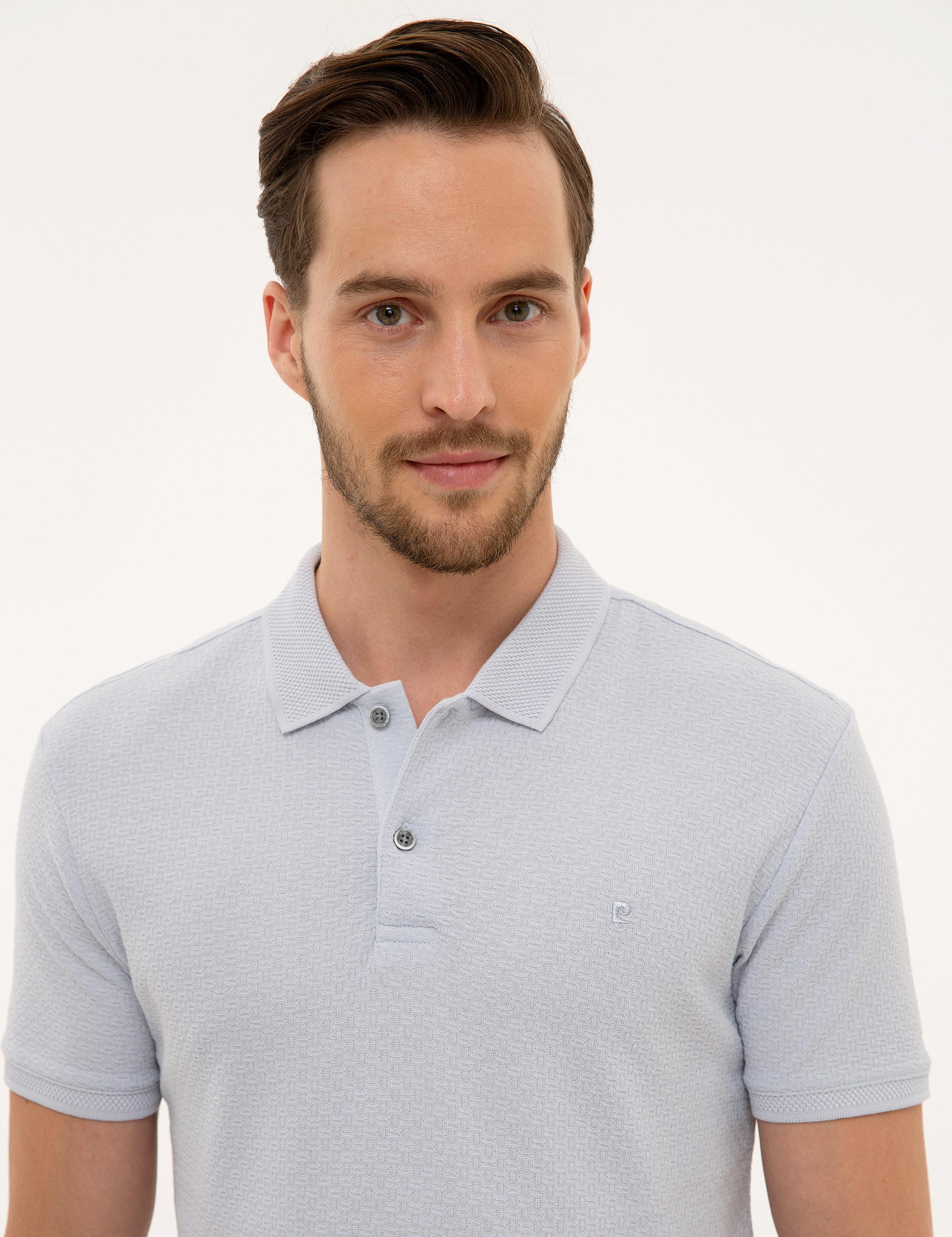 Gri Slim Fit Polo Yaka T-Shirt