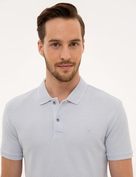 Gri Slim Fit Polo Yaka T-Shirt - 50210431059