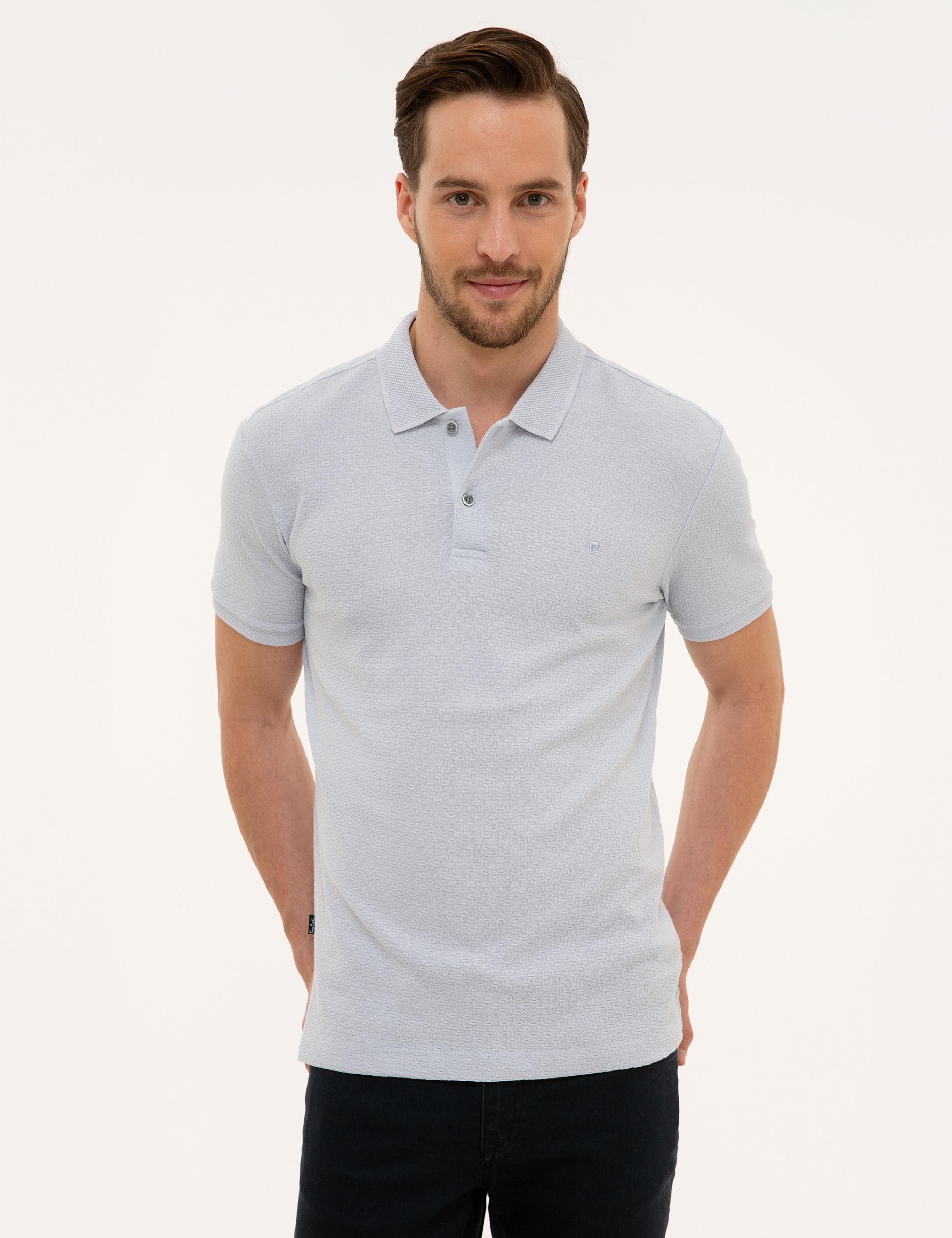 Gri Slim Fit Polo Yaka T-Shirt