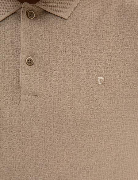 Bej Slim Fit Polo Yaka T-Shirt - 50210431048