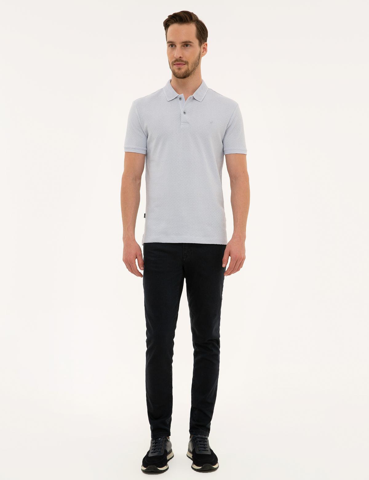 Gri Slim Fit Polo Yaka T-Shirt - 50210431059